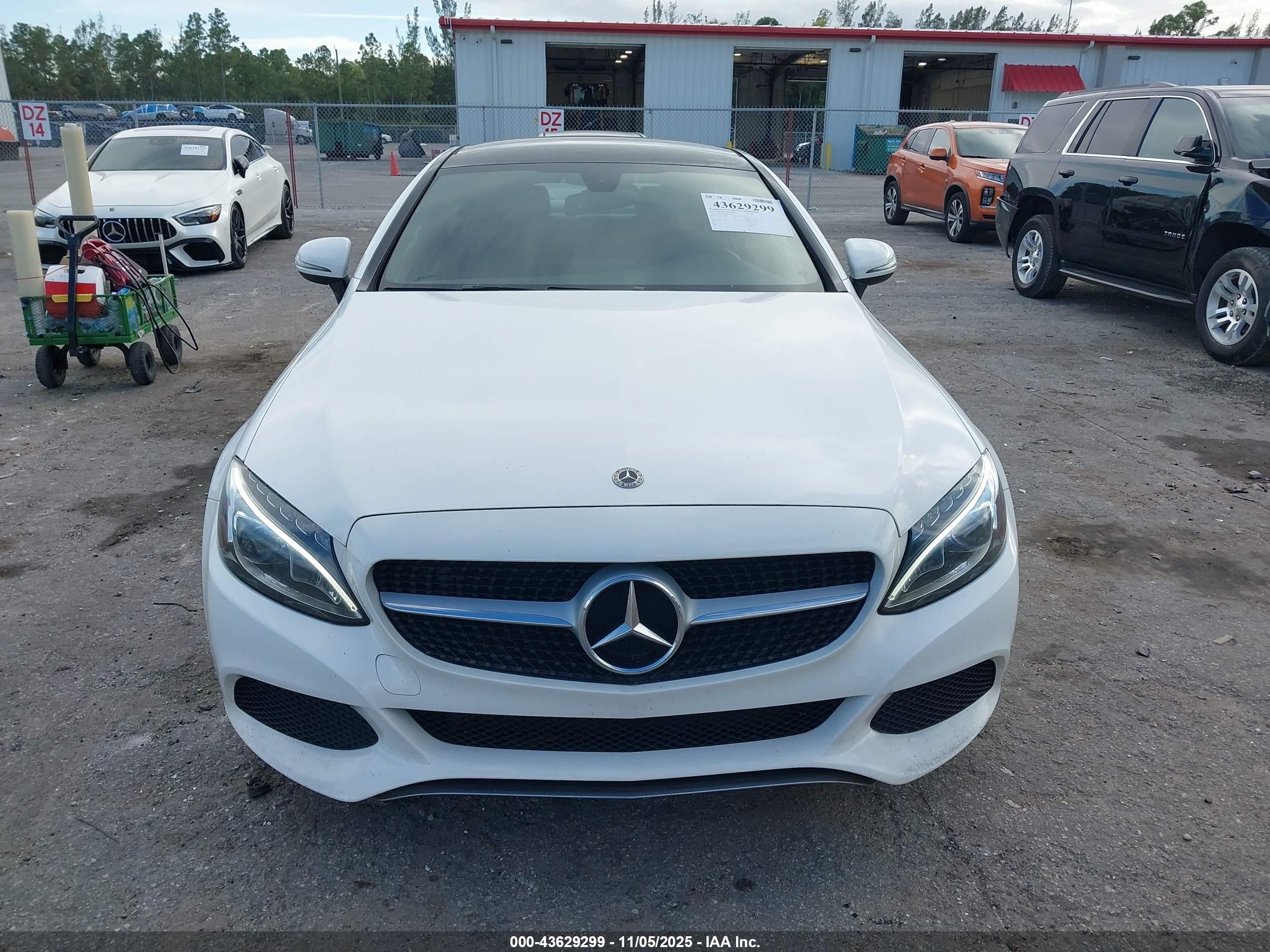 2018 Mercedes-benz C 300   White vin: WDDWJ4JB9JF731349