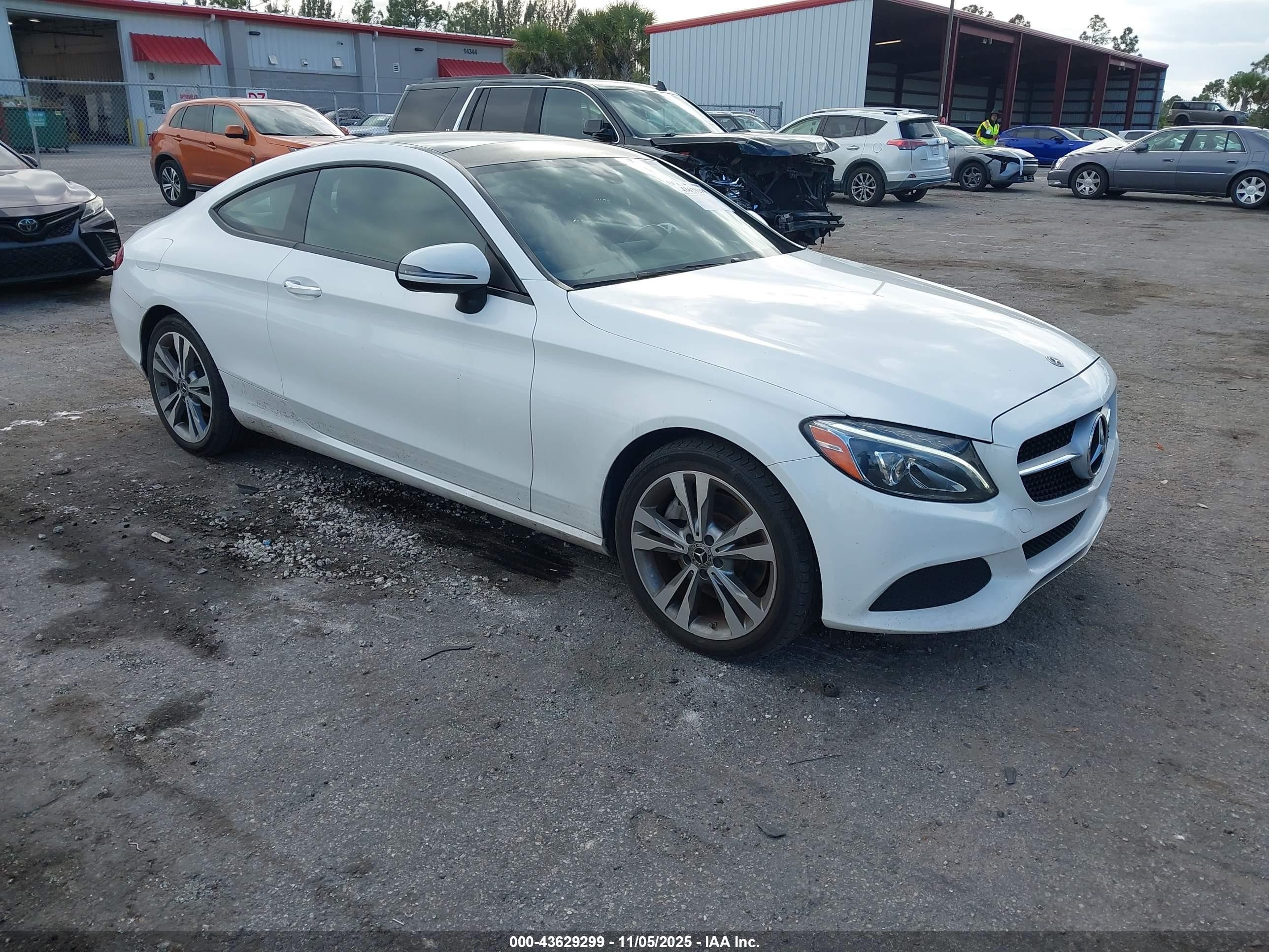 2018 Mercedes-benz C 300   White vin: WDDWJ4JB9JF731349