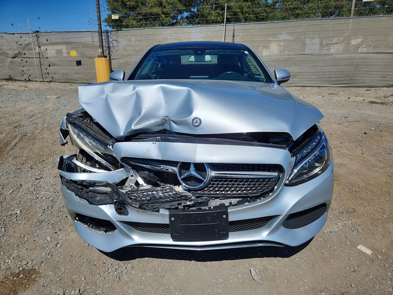 2017 Mercedes-benz C 300 Silver vin: WDDWJ4JBXHF327762