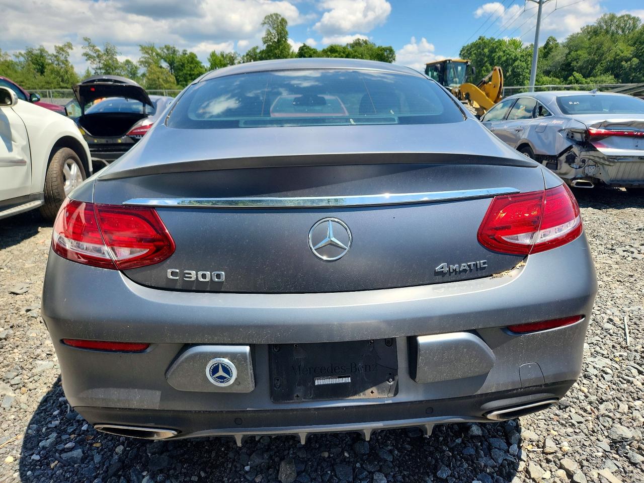 2018 Mercedes-benz C 300 4matic Gray vin: WDDWJ4KB3JF660101