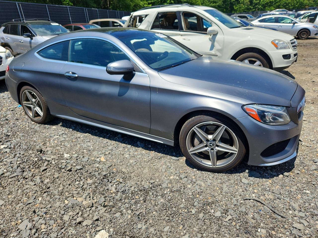 2018 Mercedes-benz C 300 4matic Gray vin: WDDWJ4KB3JF660101