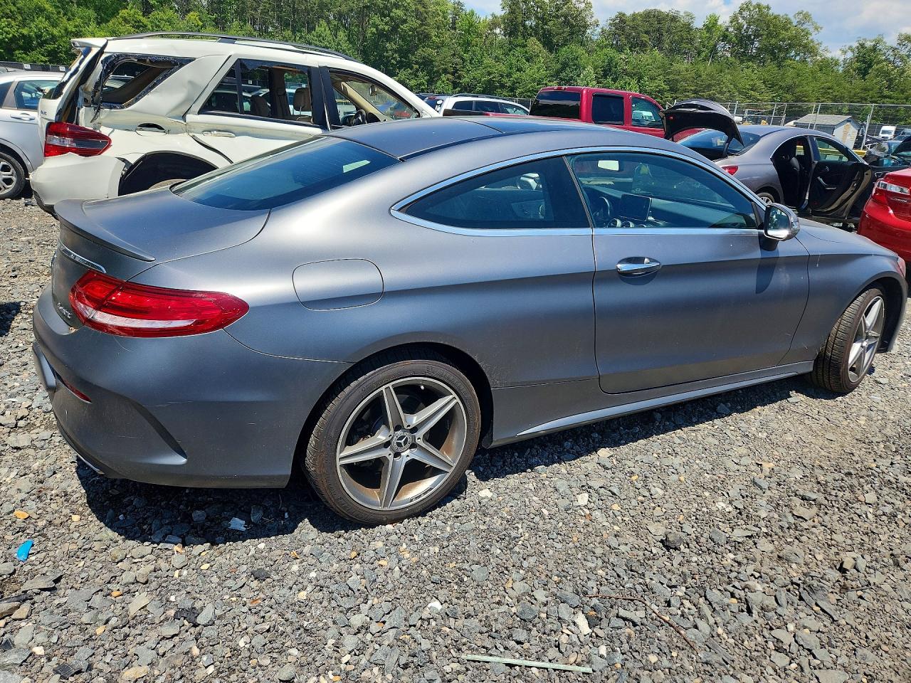 2018 Mercedes-benz C 300 4matic Gray vin: WDDWJ4KB3JF660101