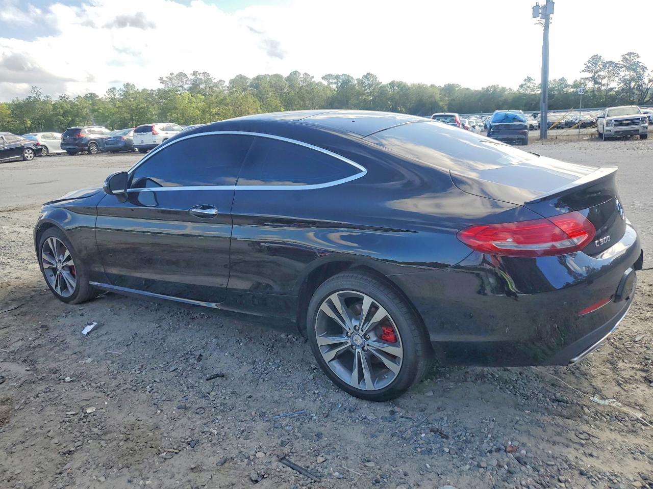 2017 Mercedes-benz C 300 4matic Black vin: WDDWJ4KB5HF497560
