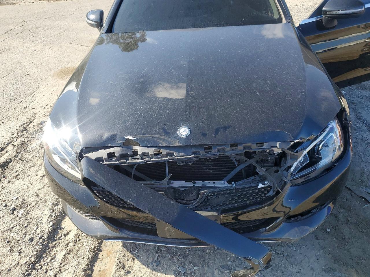 2017 Mercedes-benz C 300 4matic Black vin: WDDWJ4KB5HF497560