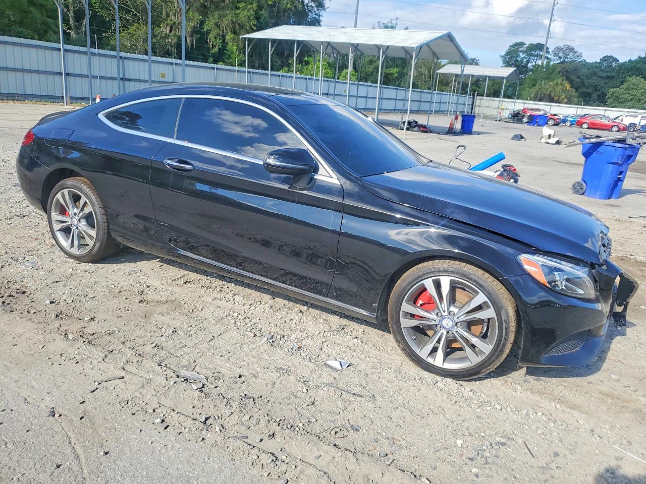 2017 Mercedes-benz C 300 4matic Black vin: WDDWJ4KB5HF497560