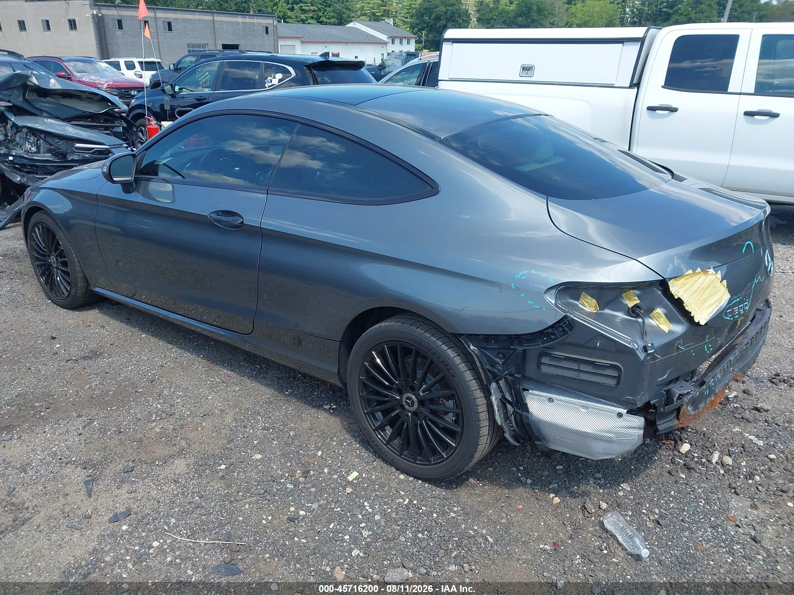 2017 Mercedes-benz C 300 4matic Gray vin: WDDWJ4KB8HF383147