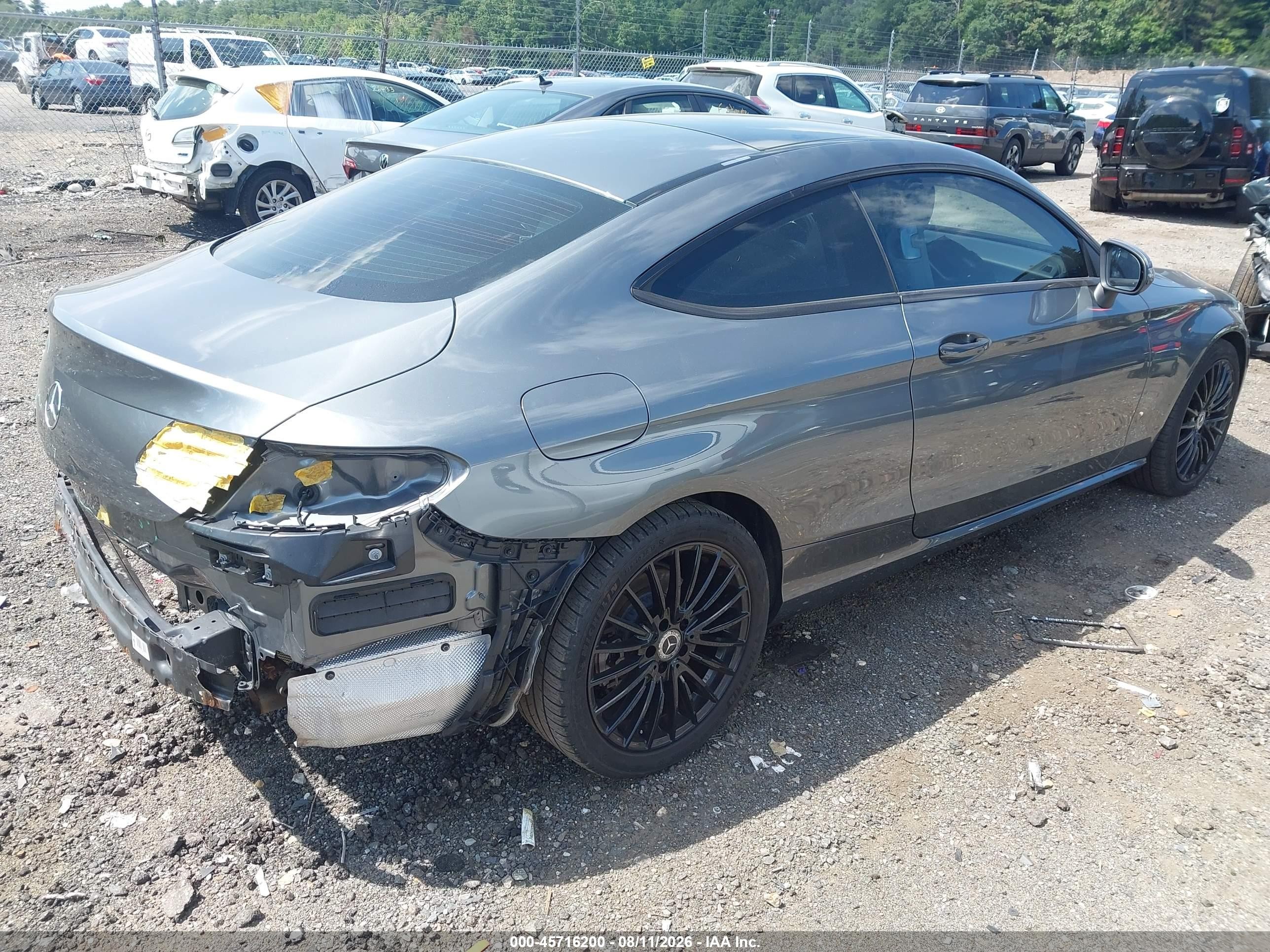 2017 Mercedes-benz C 300 4matic Gray vin: WDDWJ4KB8HF383147