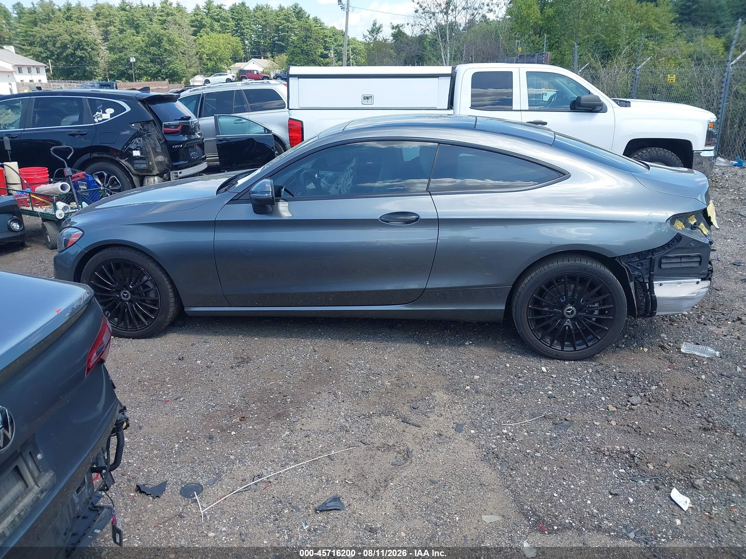 2017 Mercedes-benz C 300 4matic Gray vin: WDDWJ4KB8HF383147