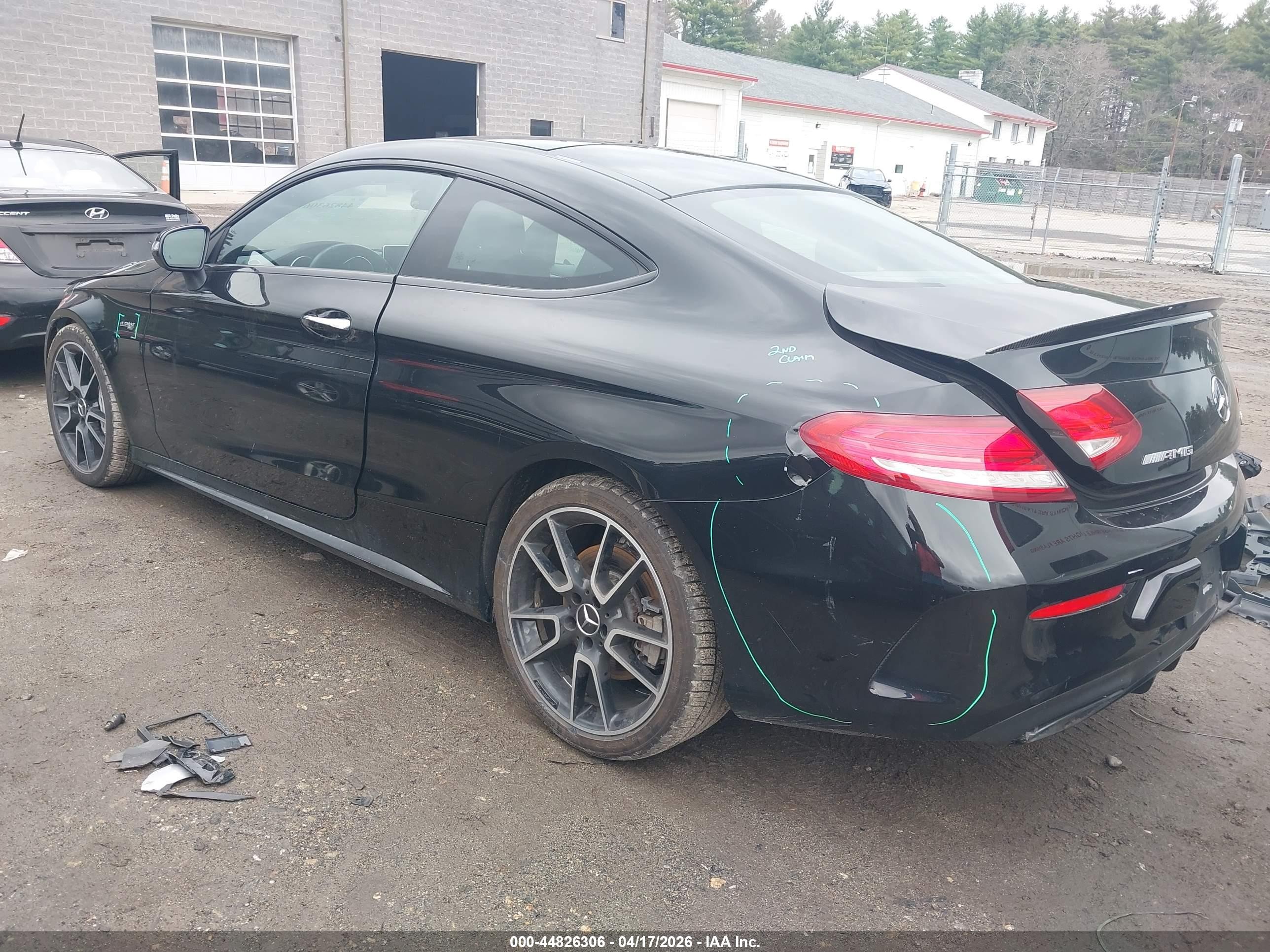 2017 Mercedes-benz Amg C 43 4matic Black vin: WDDWJ6EB2HF460456