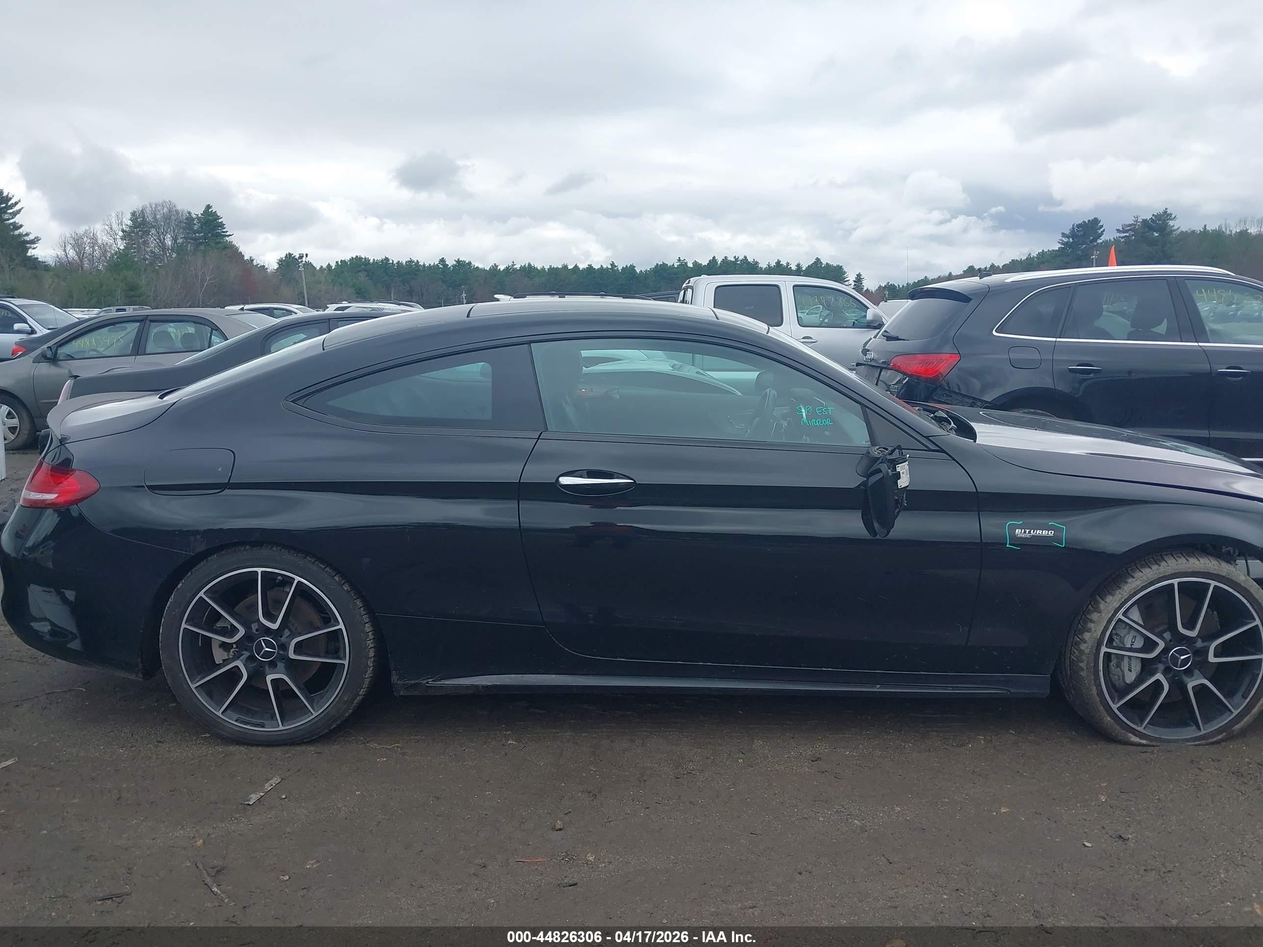 2017 Mercedes-benz Amg C 43 4matic Black vin: WDDWJ6EB2HF460456
