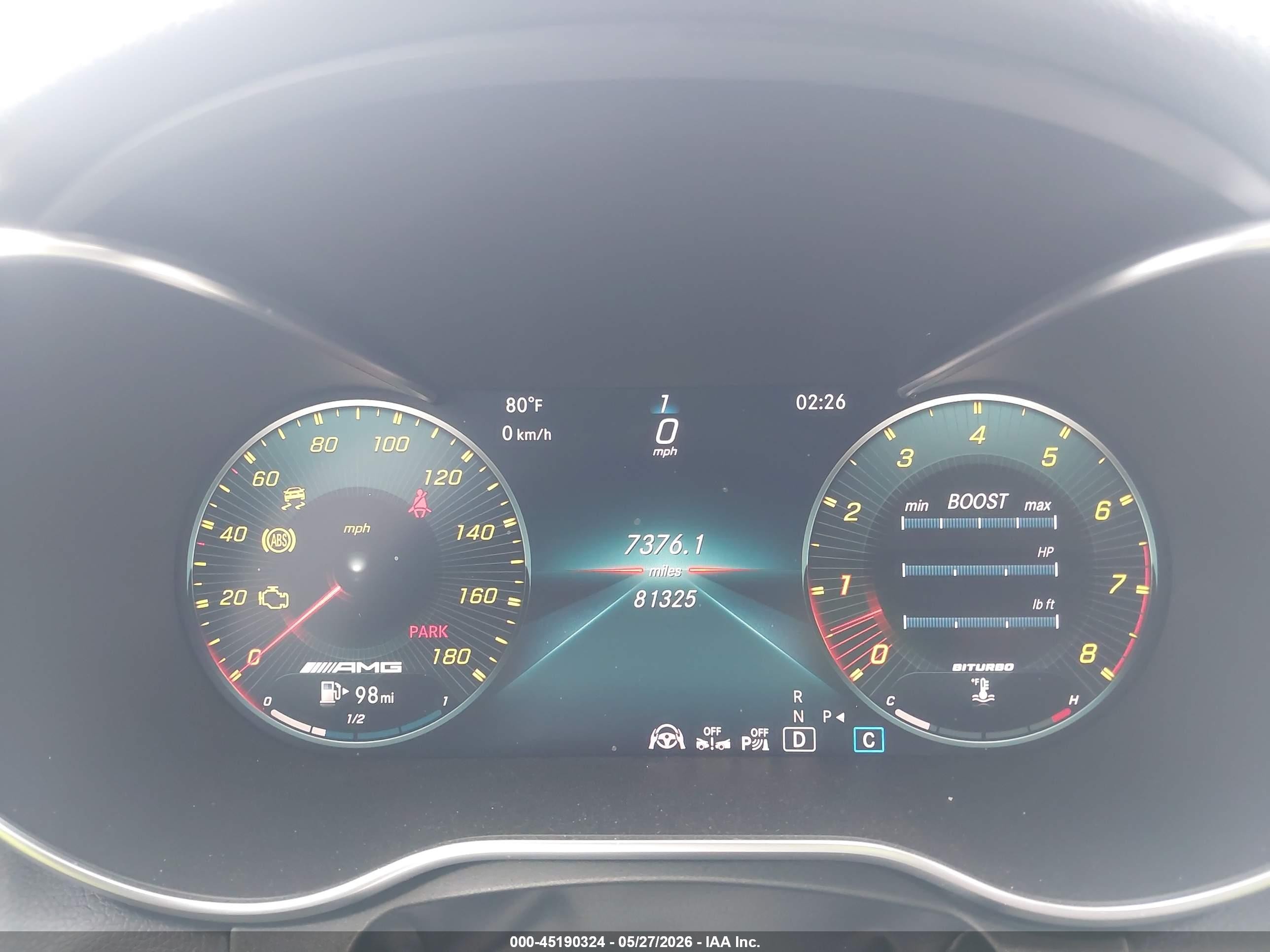 2019 Mercedes-benz Amg C 43 4matic Black vin: WDDWJ6EB6KF813045