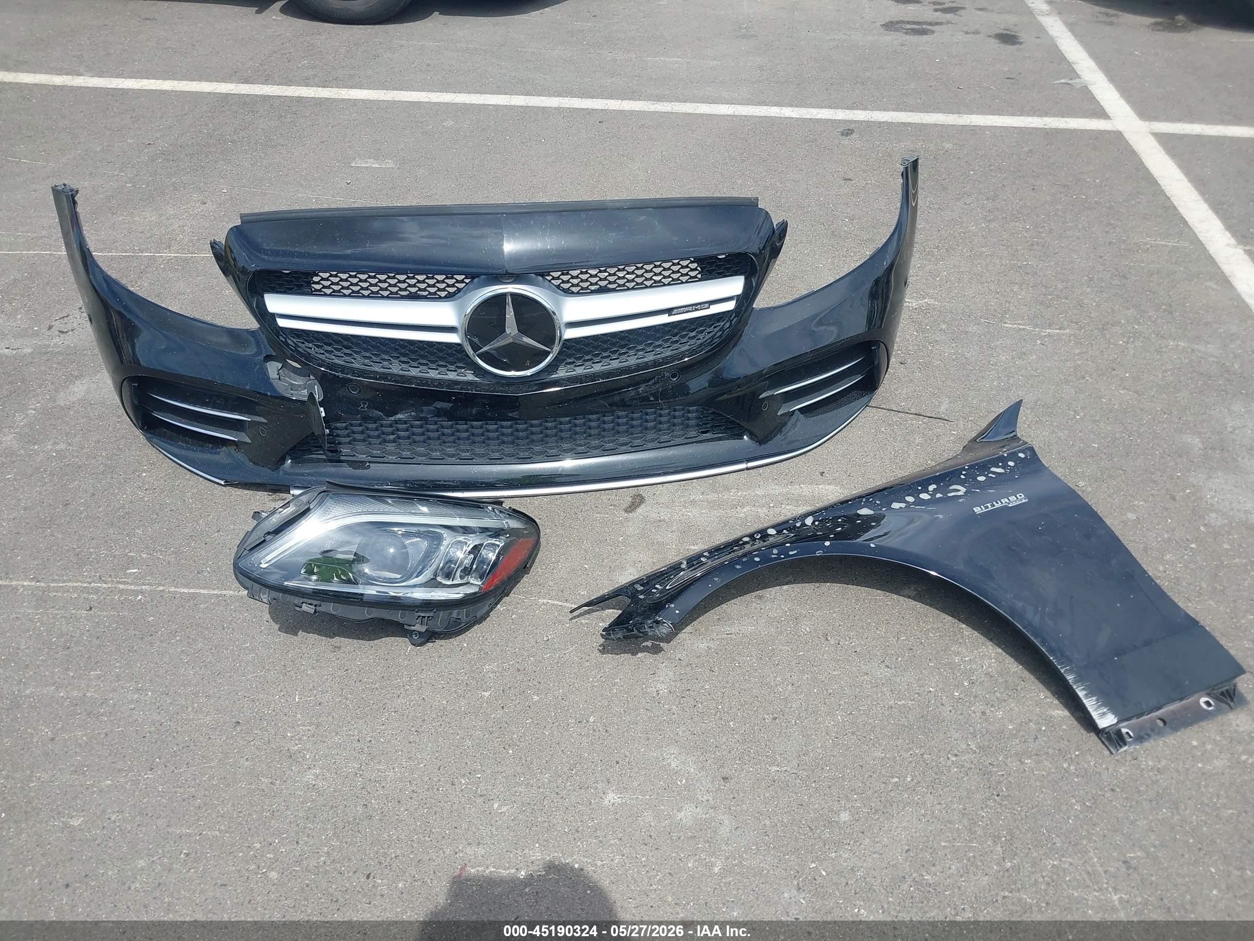 2019 Mercedes-benz Amg C 43 4matic Black vin: WDDWJ6EB6KF813045