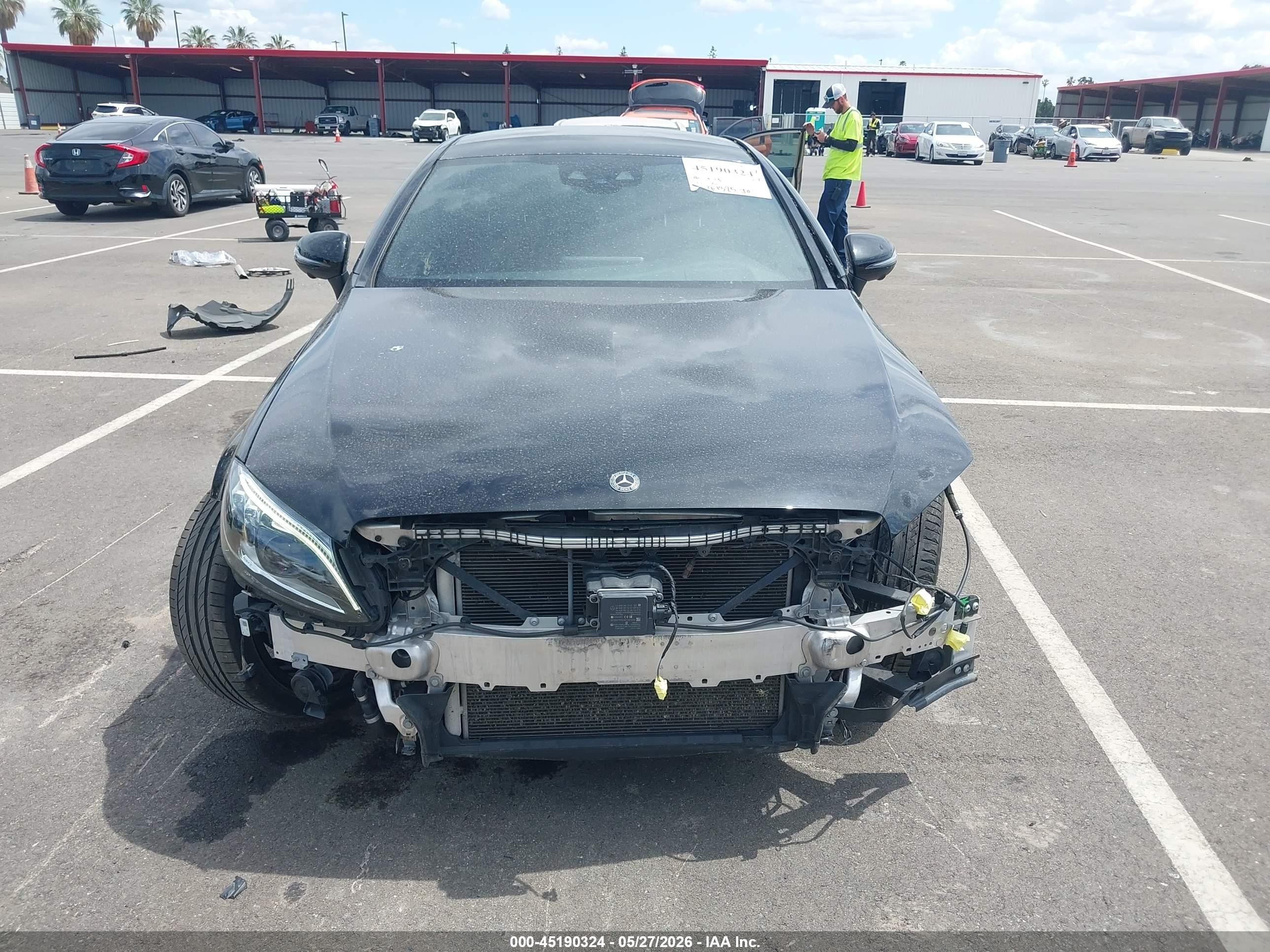 2019 Mercedes-benz Amg C 43 4matic Black vin: WDDWJ6EB6KF813045
