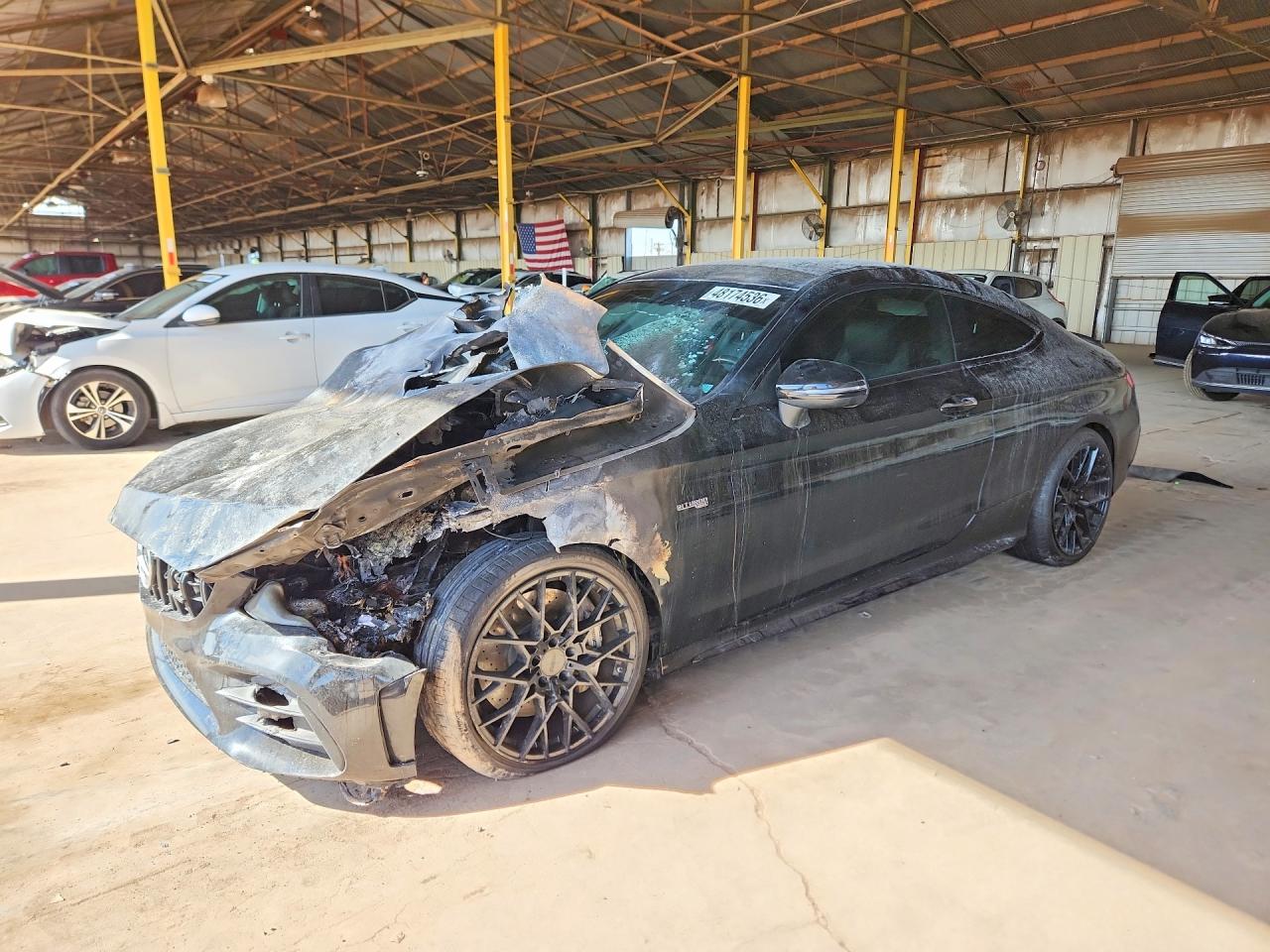 2019 Mercedes-benz C 43 Amg Черный vin: WDDWJ6EB6KF818293