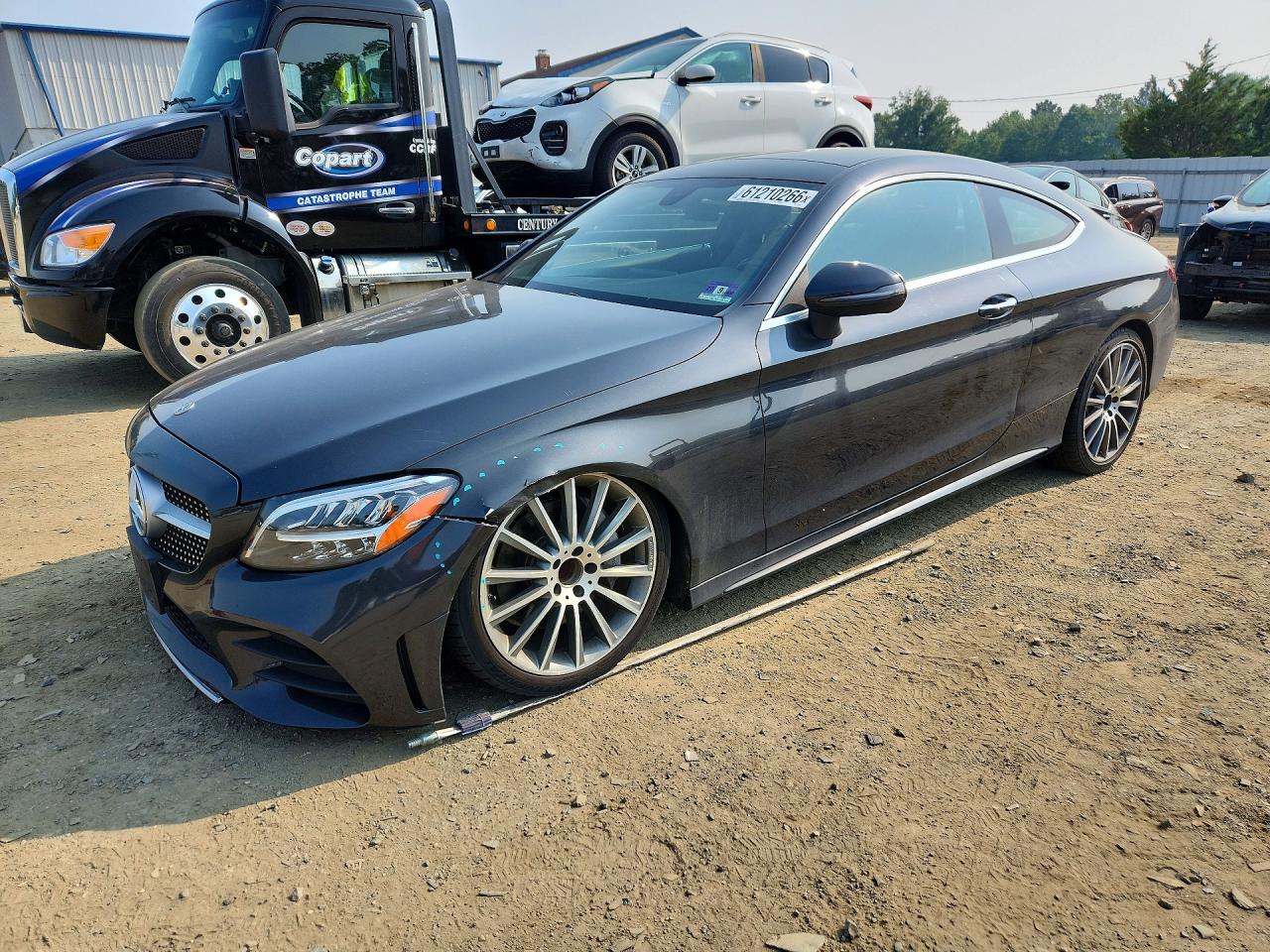 2019 Mercedes-benz C 300 Gray vin: WDDWJ8DB6KF776334