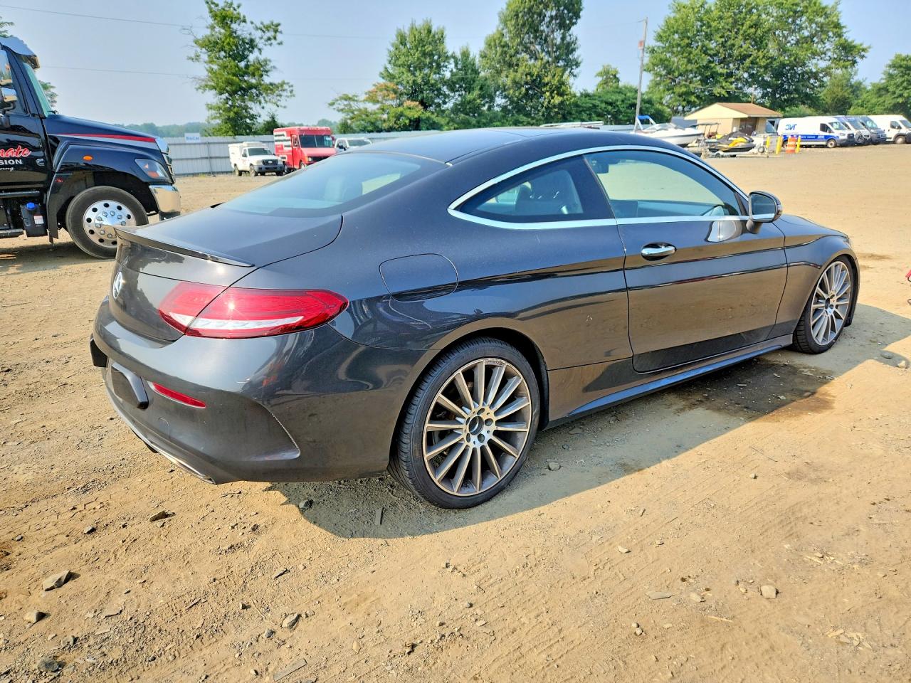 2019 Mercedes-benz C 300 Gray vin: WDDWJ8DB6KF776334