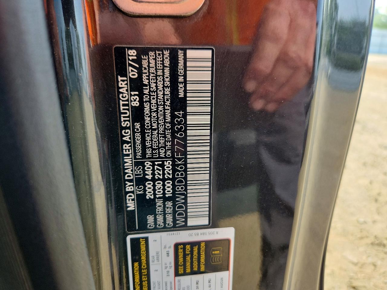 2019 Mercedes-benz C 300 Gray vin: WDDWJ8DB6KF776334