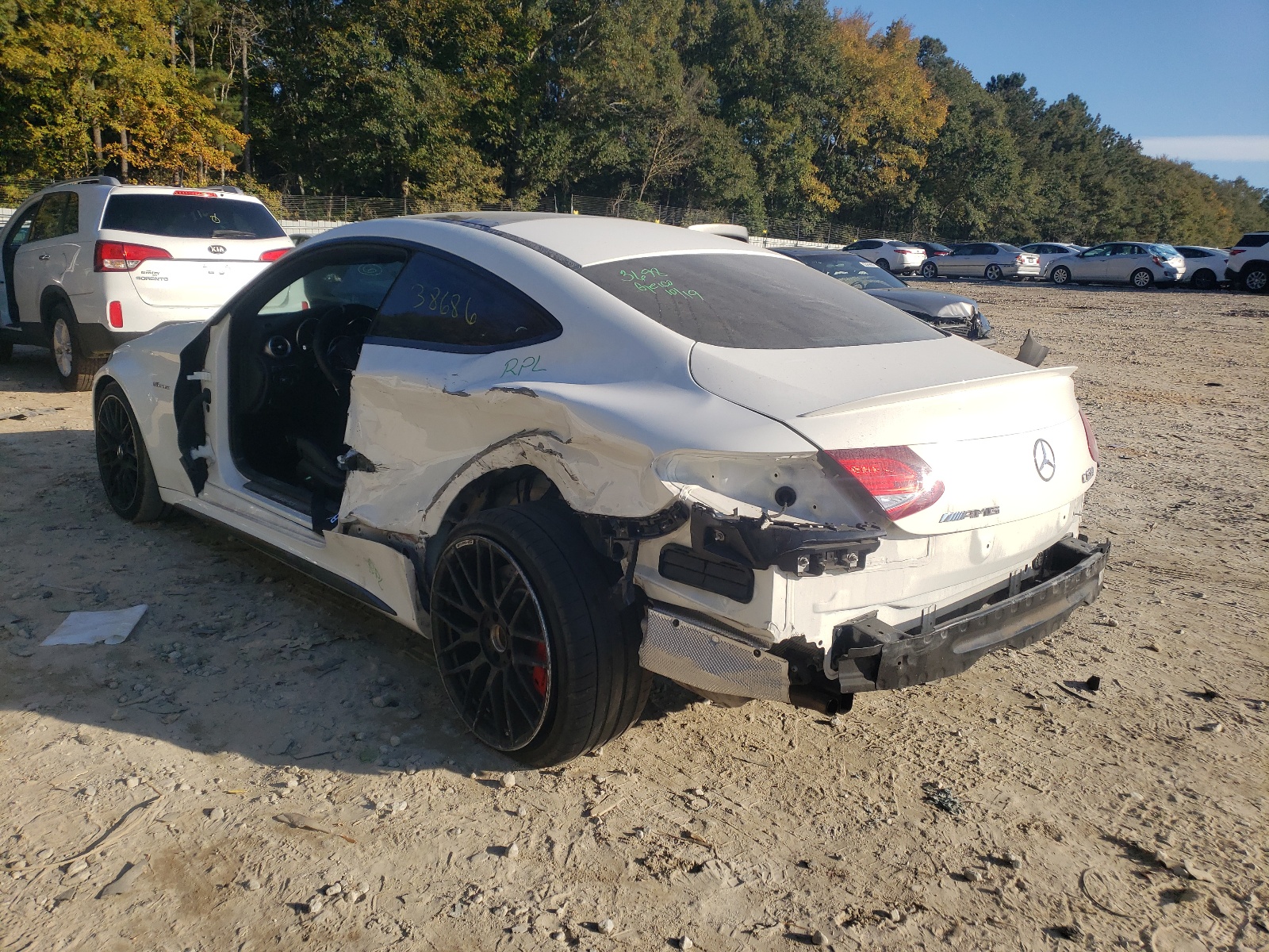 2018 Mercedes-benz C 63 Amg-s White vin: WDDWJ8HB6JF646823
