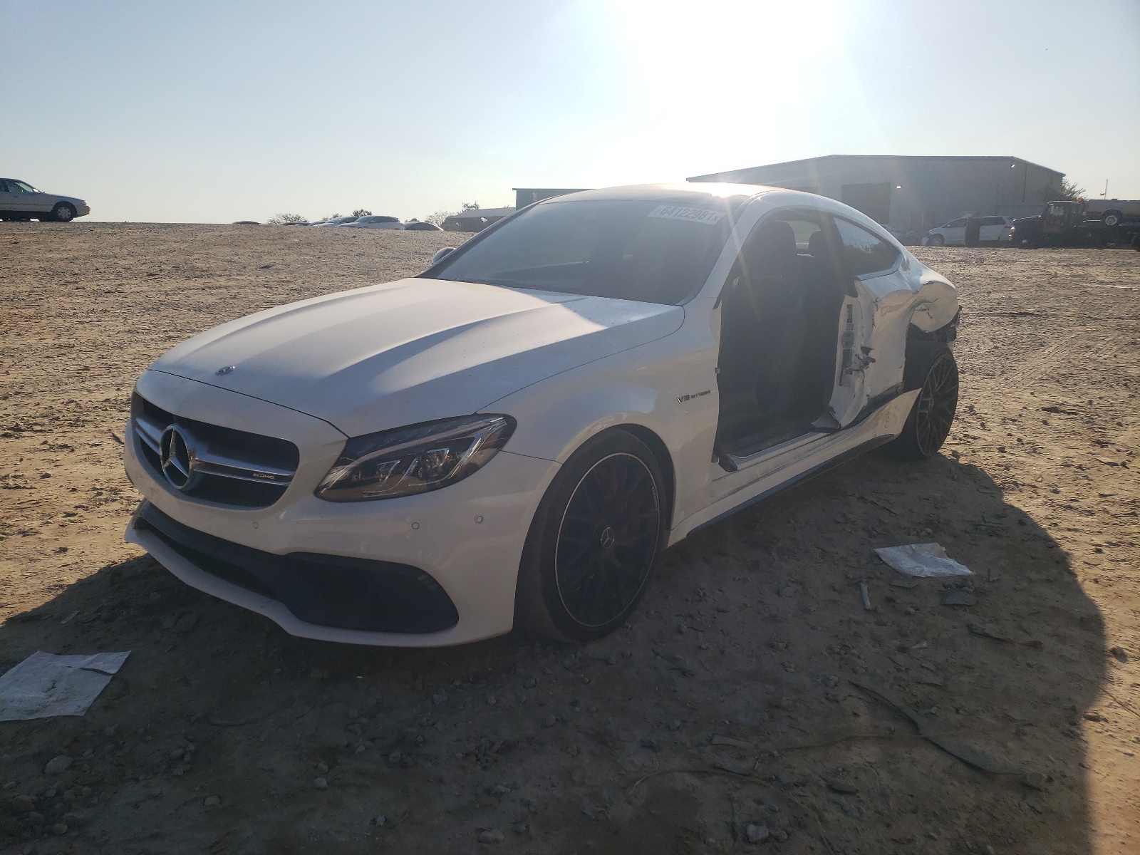 2018 Mercedes-benz C 63 Amg-s White vin: WDDWJ8HB6JF646823