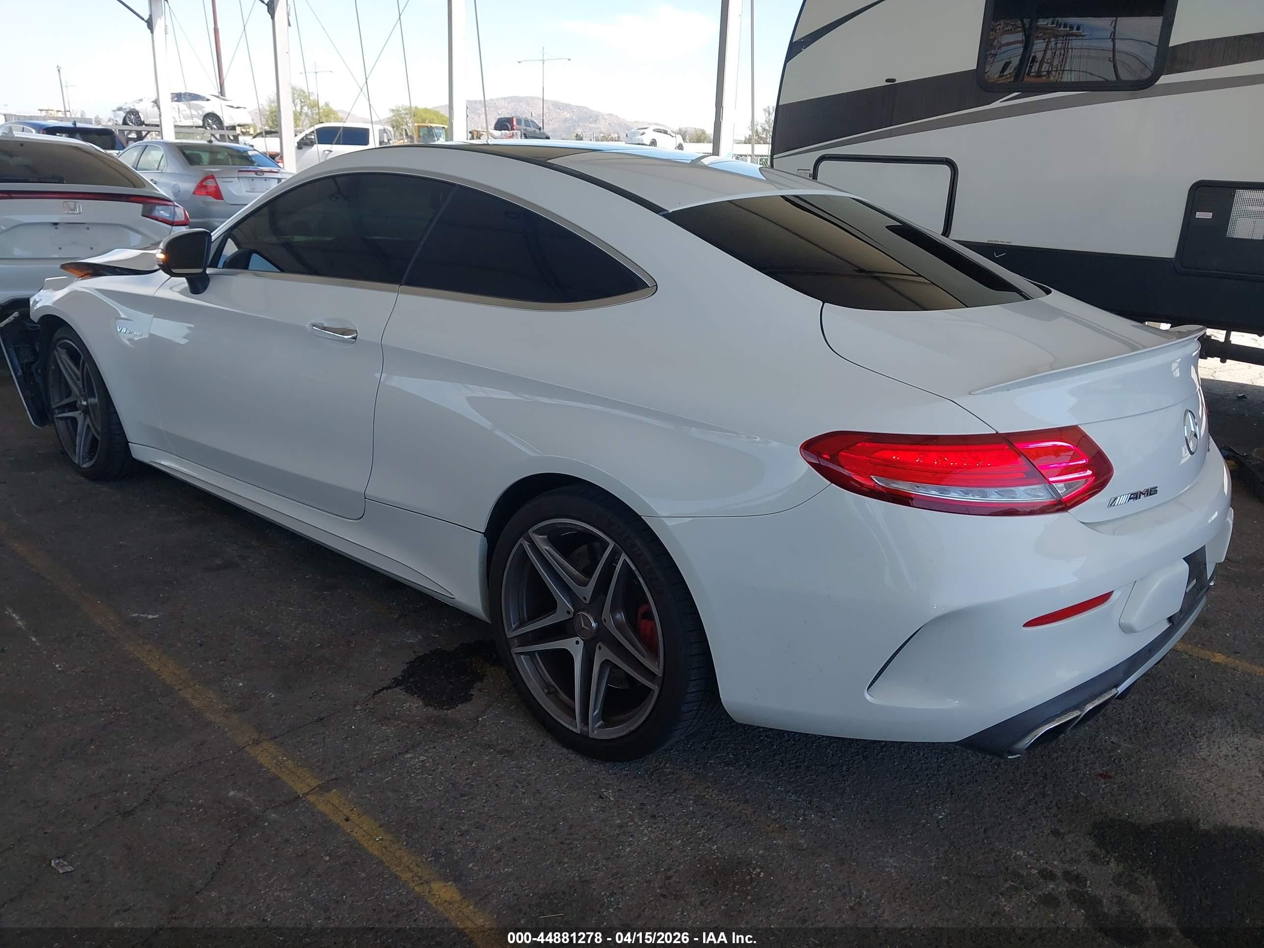 2017 Mercedes-benz Amg C 63 S White vin: WDDWJ8HB9HF488276
