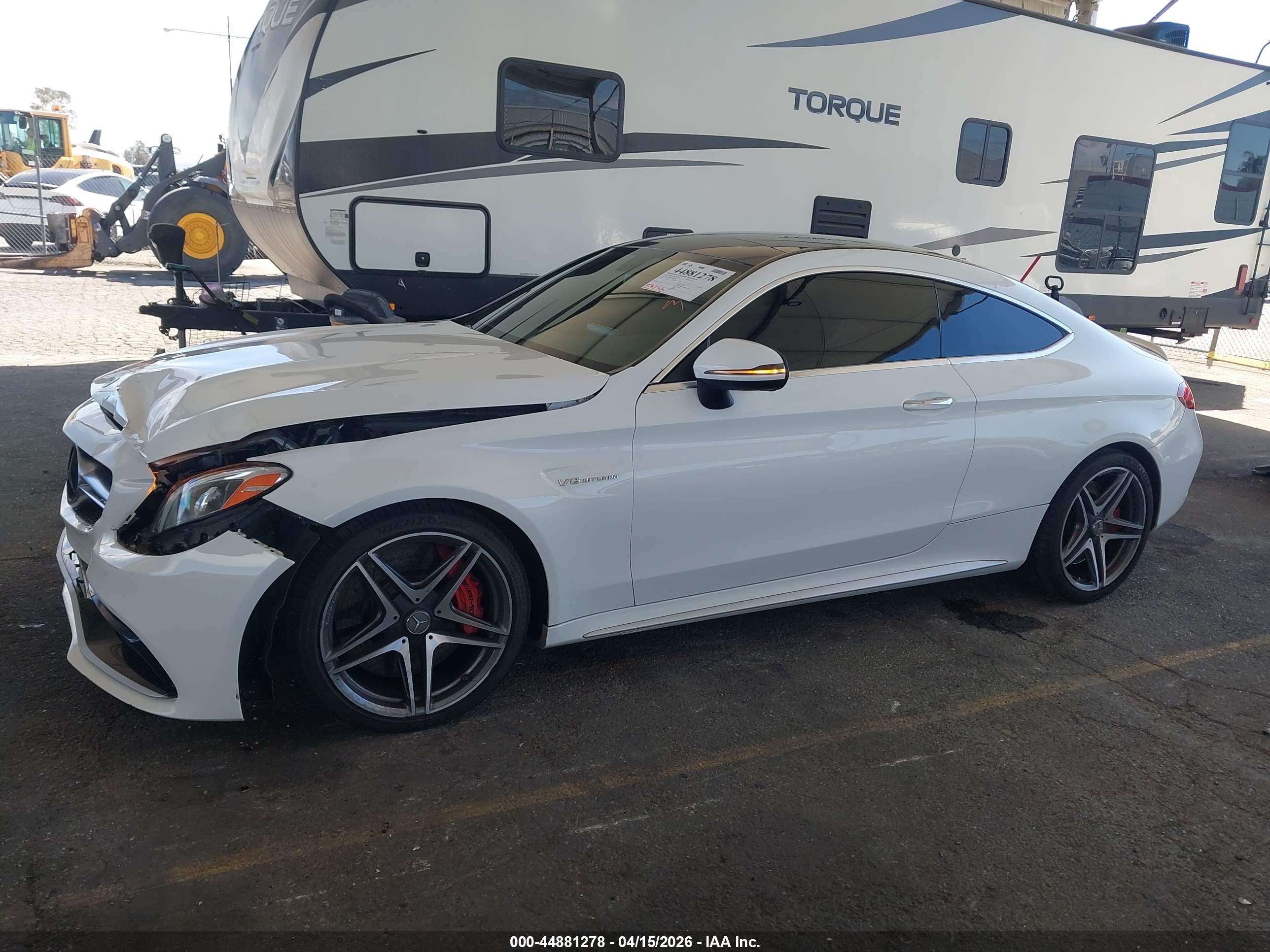 2017 Mercedes-benz Amg C 63 S White vin: WDDWJ8HB9HF488276