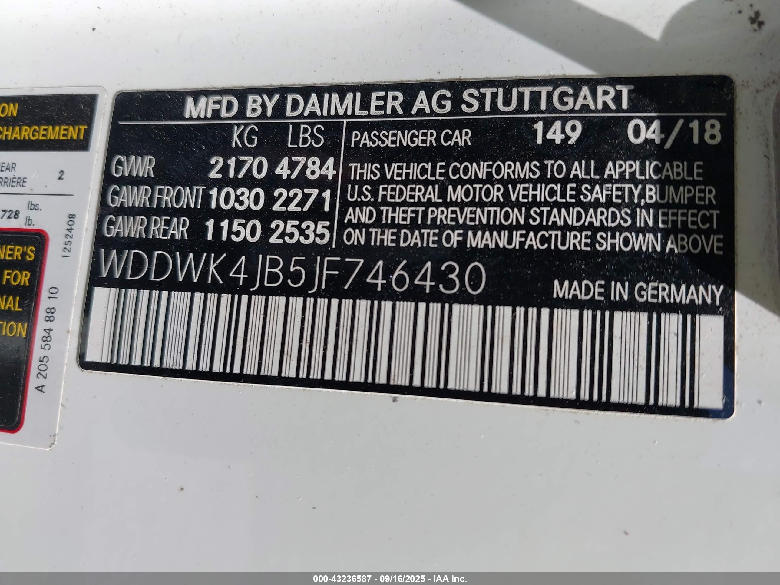 2018 Mercedes-benz C 300   White vin: WDDWK4JB5JF746430