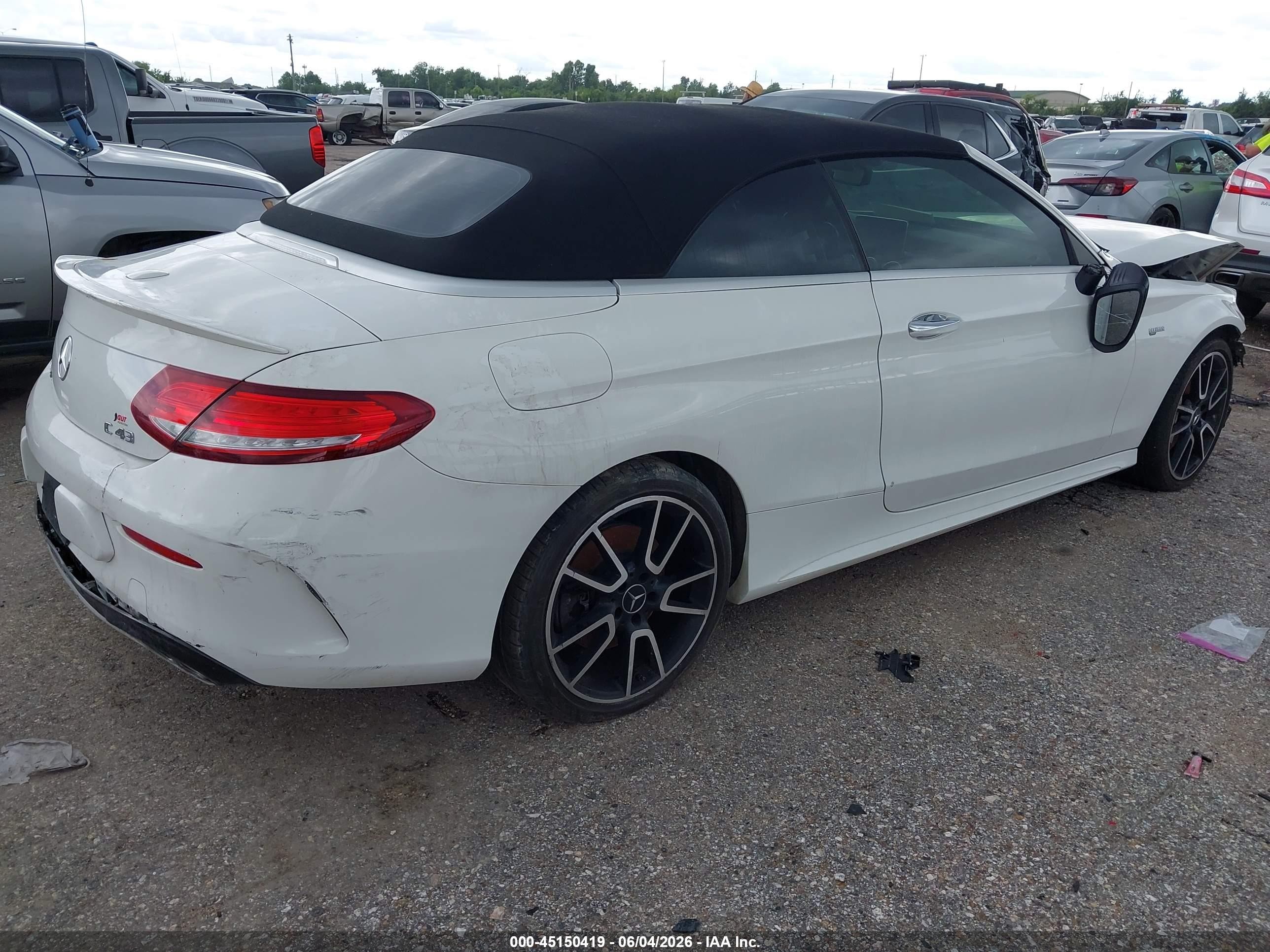 2018 Mercedes-benz Amg C 43 4matic White vin: WDDWK6EB1JF689164
