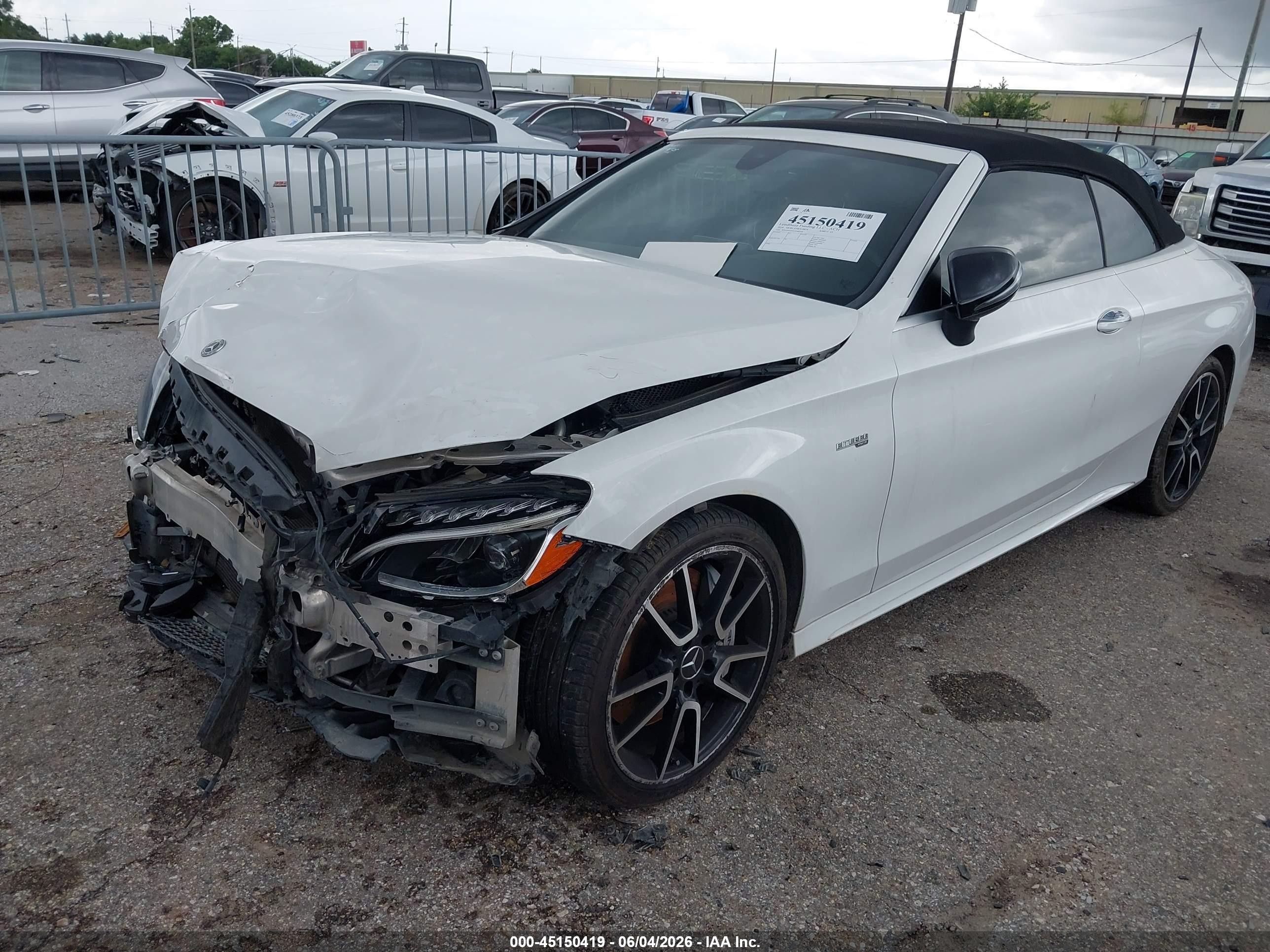 2018 Mercedes-benz Amg C 43 4matic White vin: WDDWK6EB1JF689164