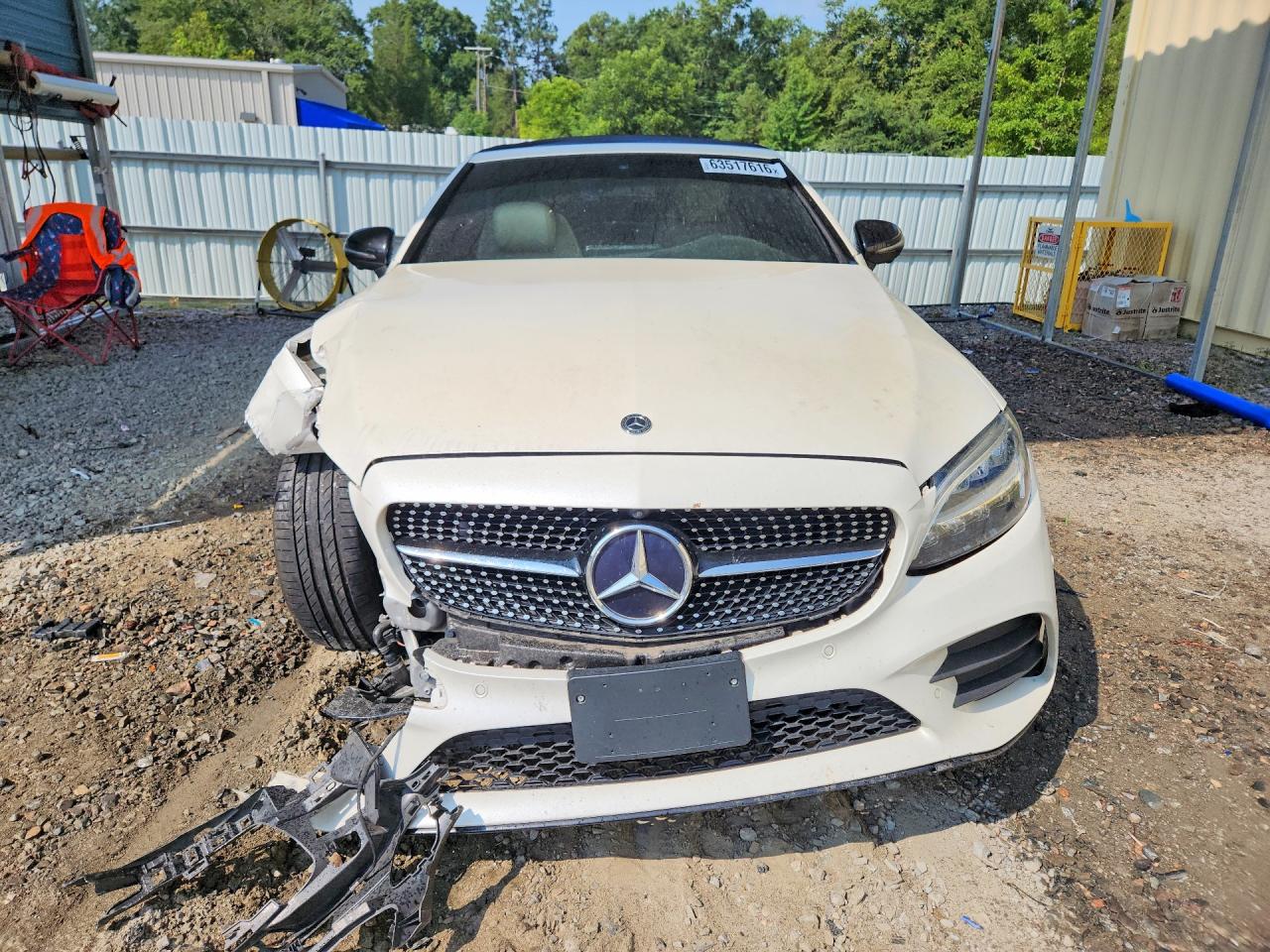 2019 Mercedes-benz C 300 White vin: WDDWK8DB2KF807964