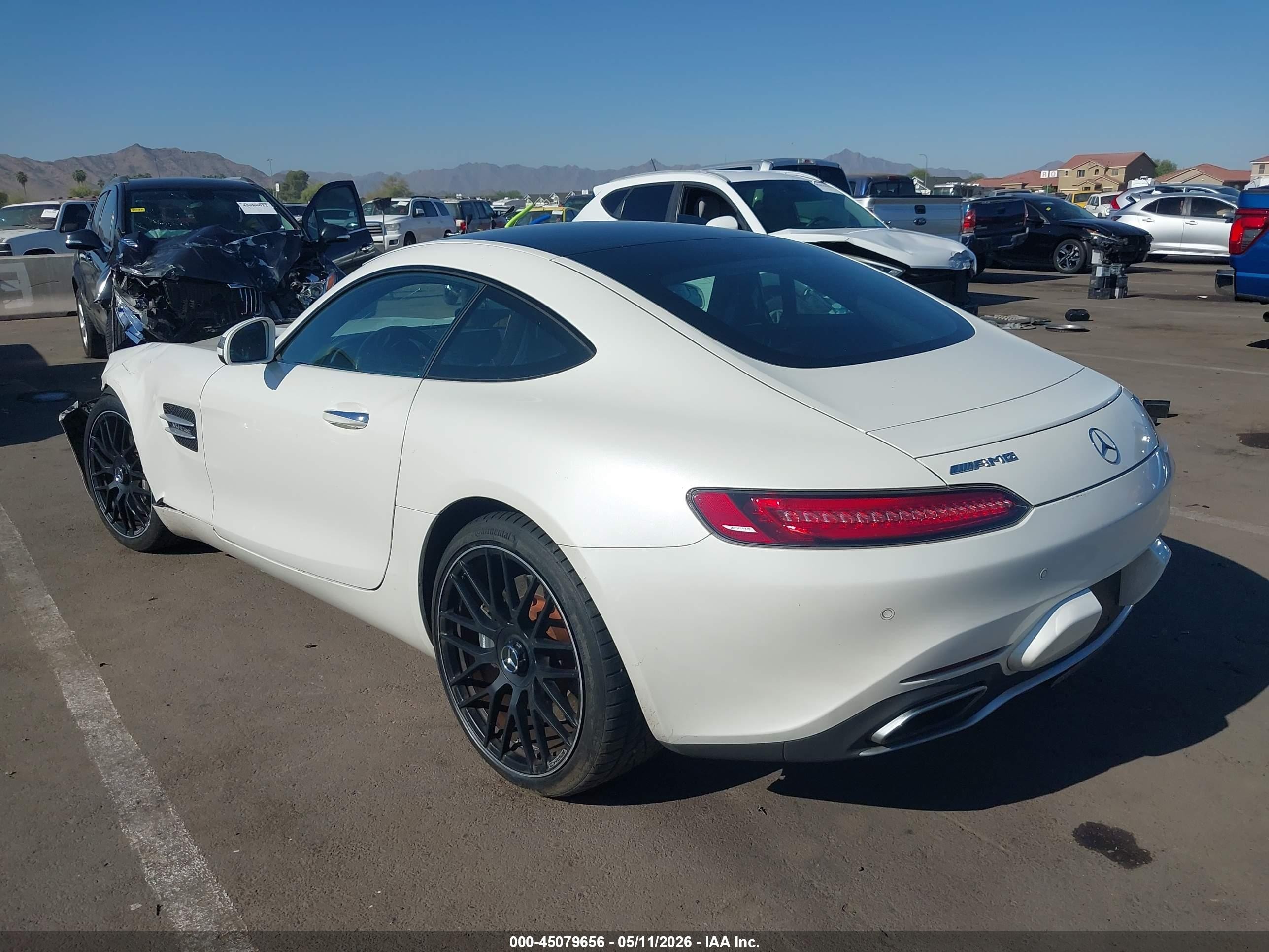 2017 Mercedes-benz Amg Gt   Белый vin: WDDYJ7HA4HA012234