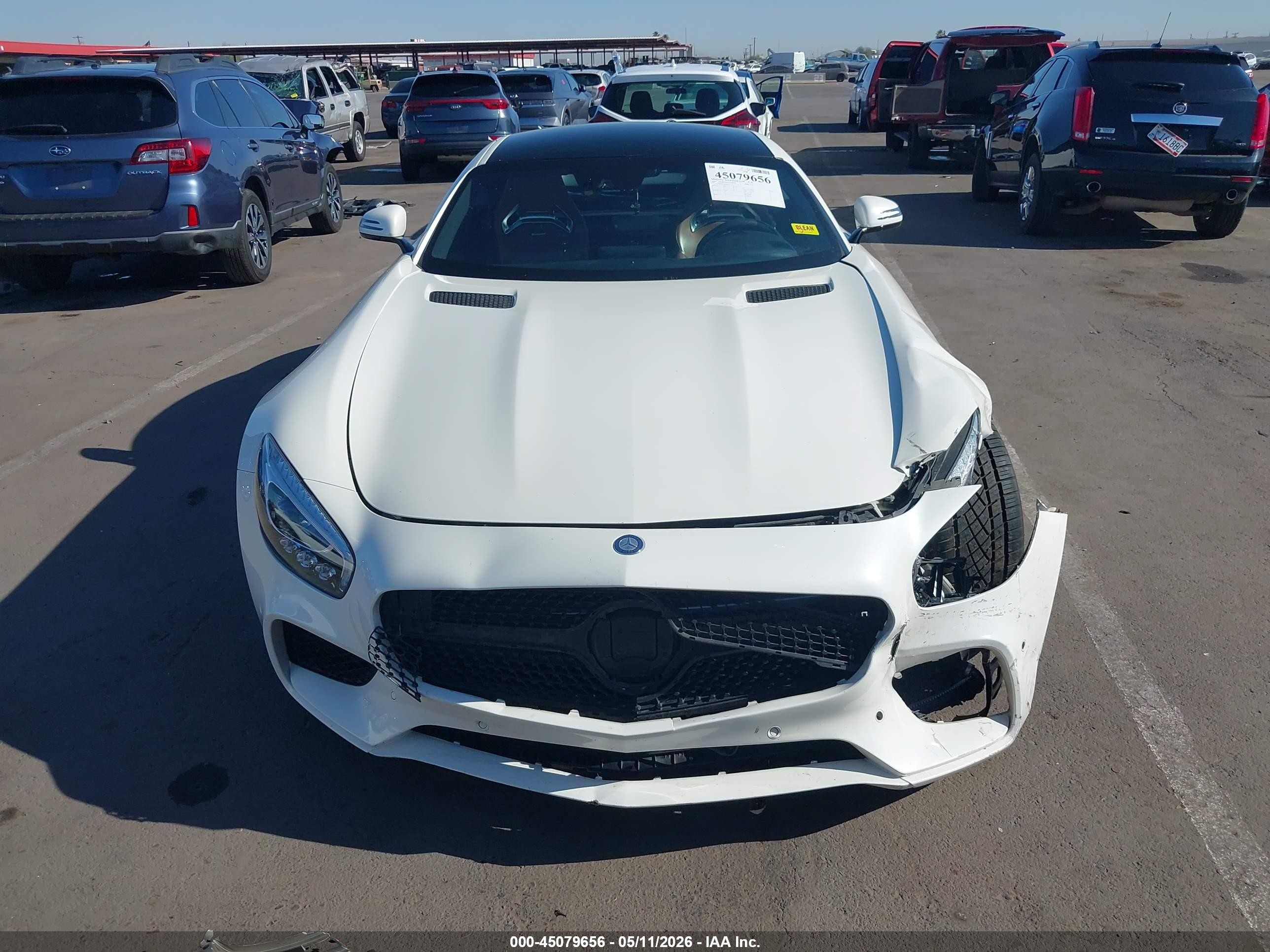 2017 Mercedes-benz Amg Gt   Белый vin: WDDYJ7HA4HA012234