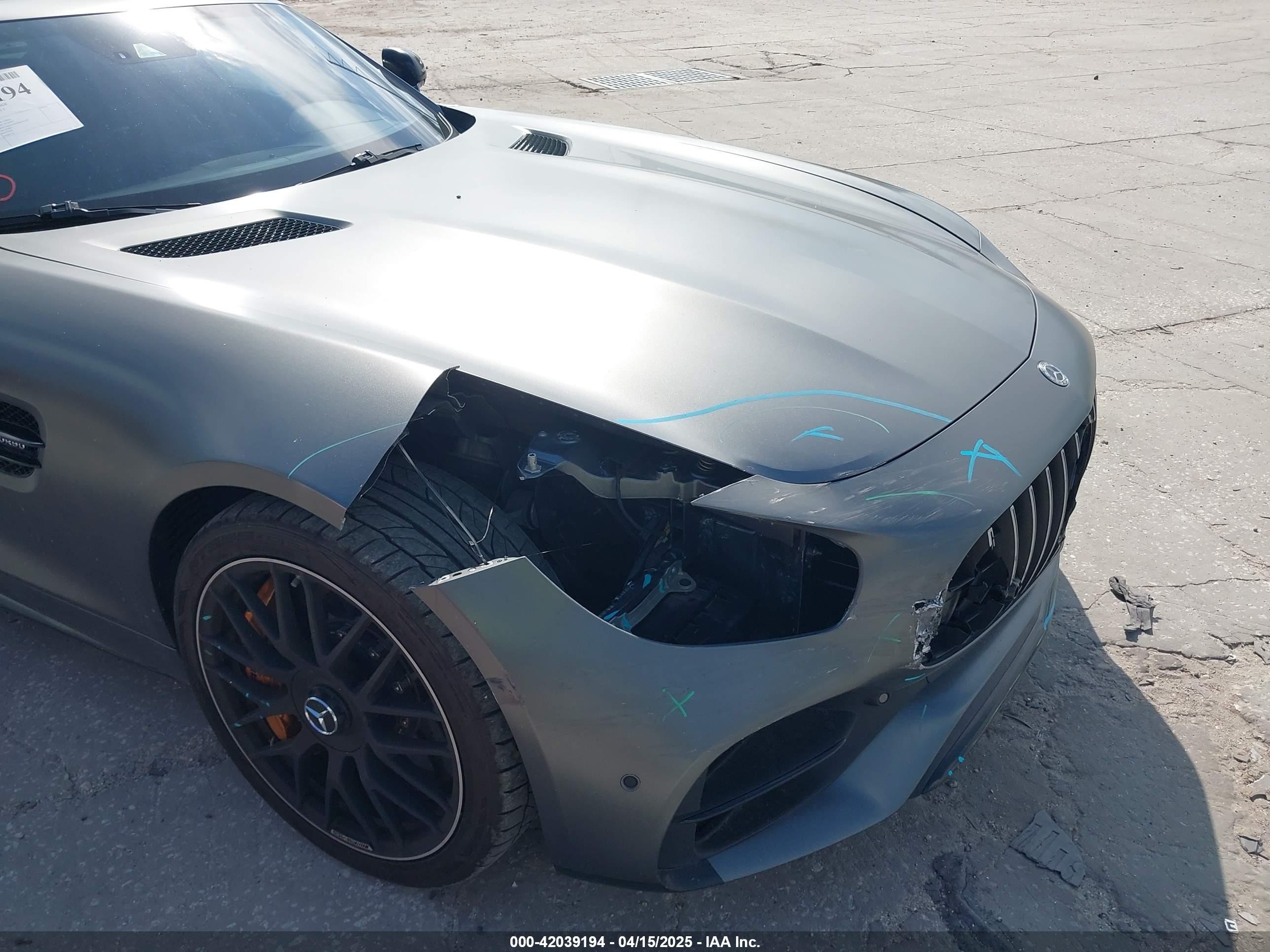 2018 Mercedes-benz Amg Gt C   Gray vin: WDDYK8AA3JA014446