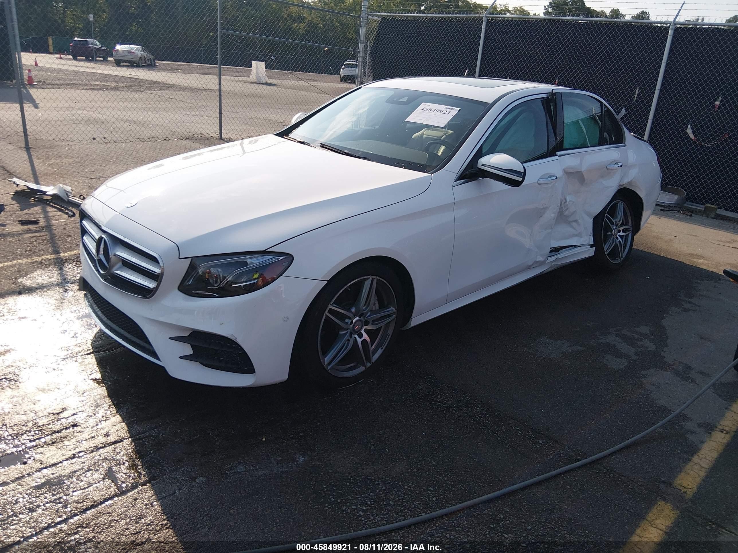 2017 Mercedes-benz E 300   White vin: WDDZF4JB1HA204072