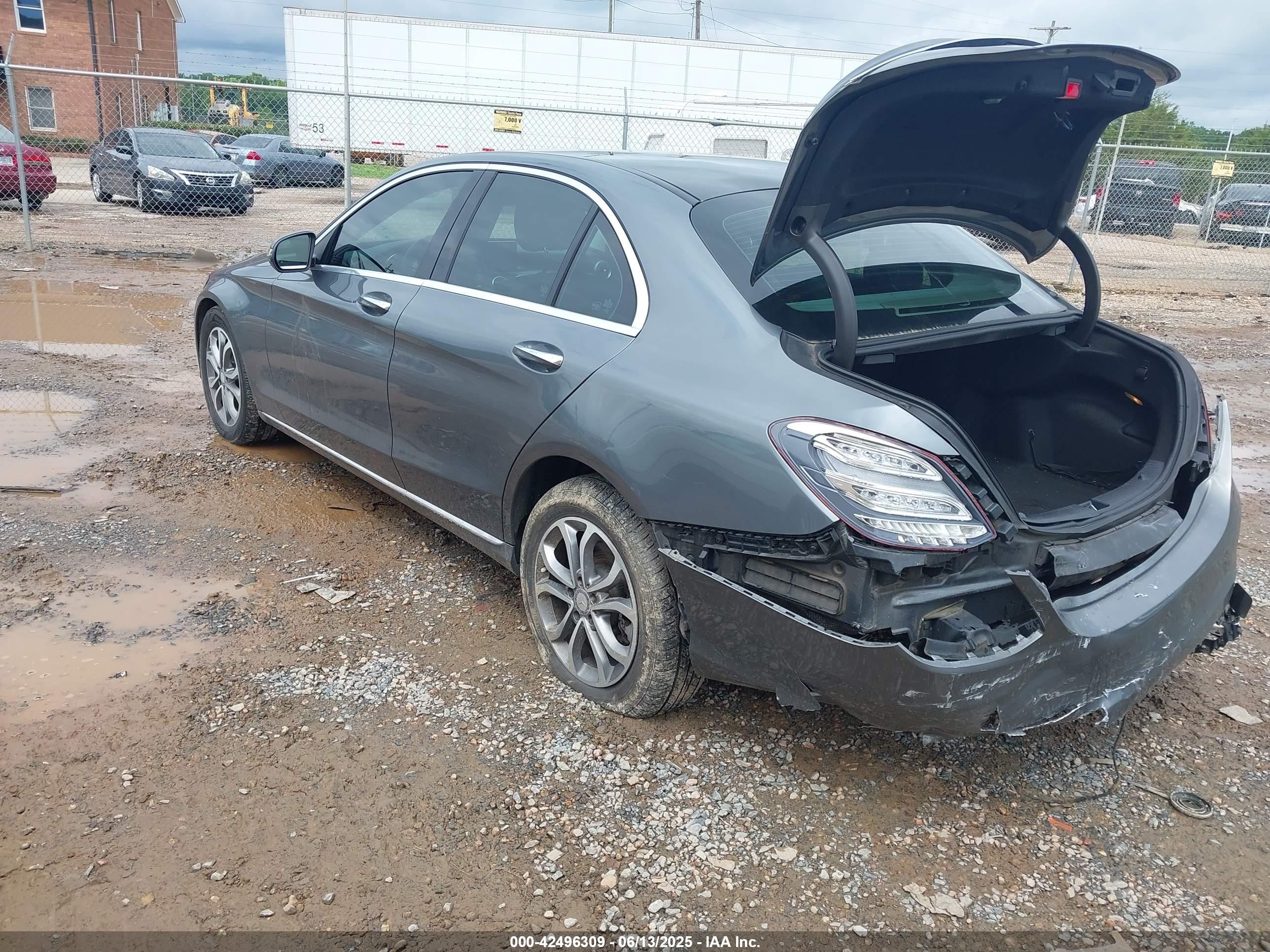 2017 Mercedes-benz C 300   Gray vin: 55SWF4KB2HU203272