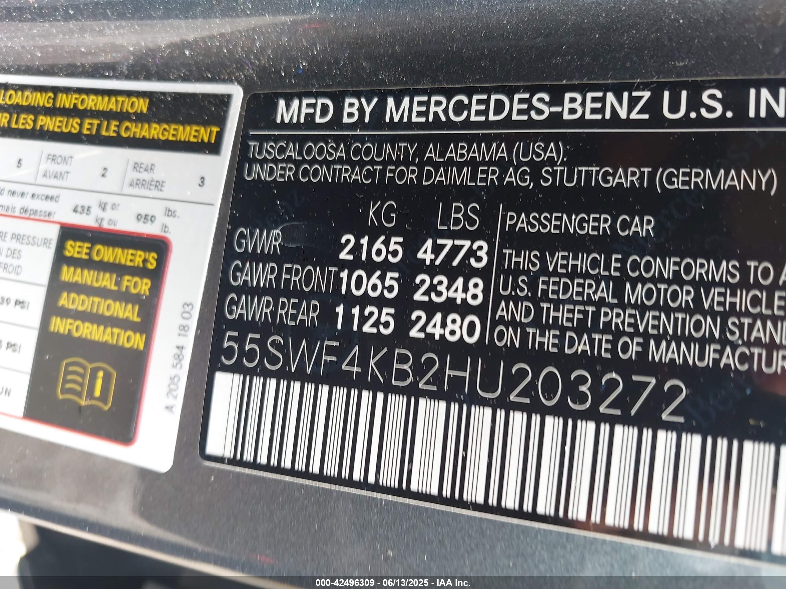2017 Mercedes-benz C 300   Gray vin: 55SWF4KB2HU203272