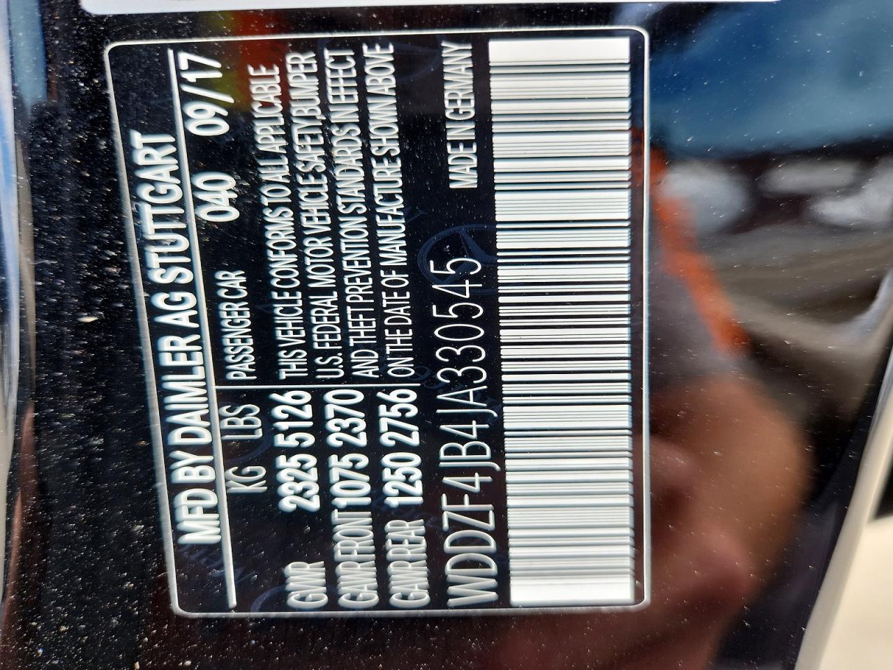 2018 Mercedes-benz E 300 Black vin: WDDZF4JB4JA330545