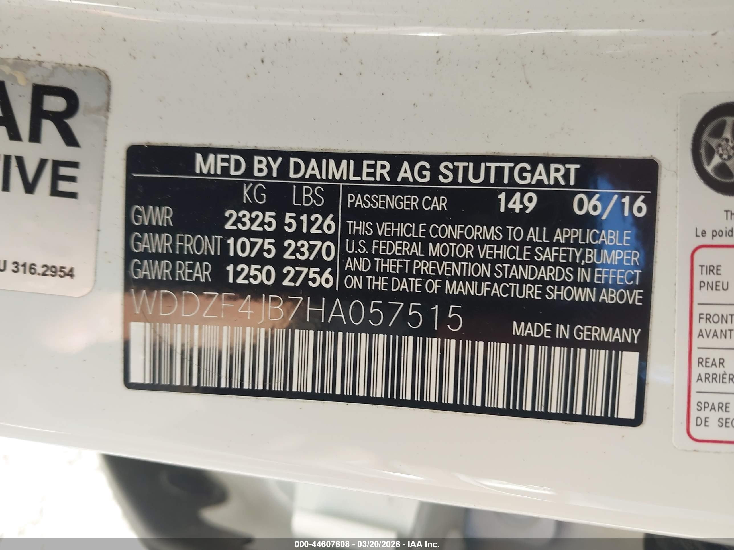 2017 Mercedes-benz E 300   White vin: WDDZF4JB7HA057515