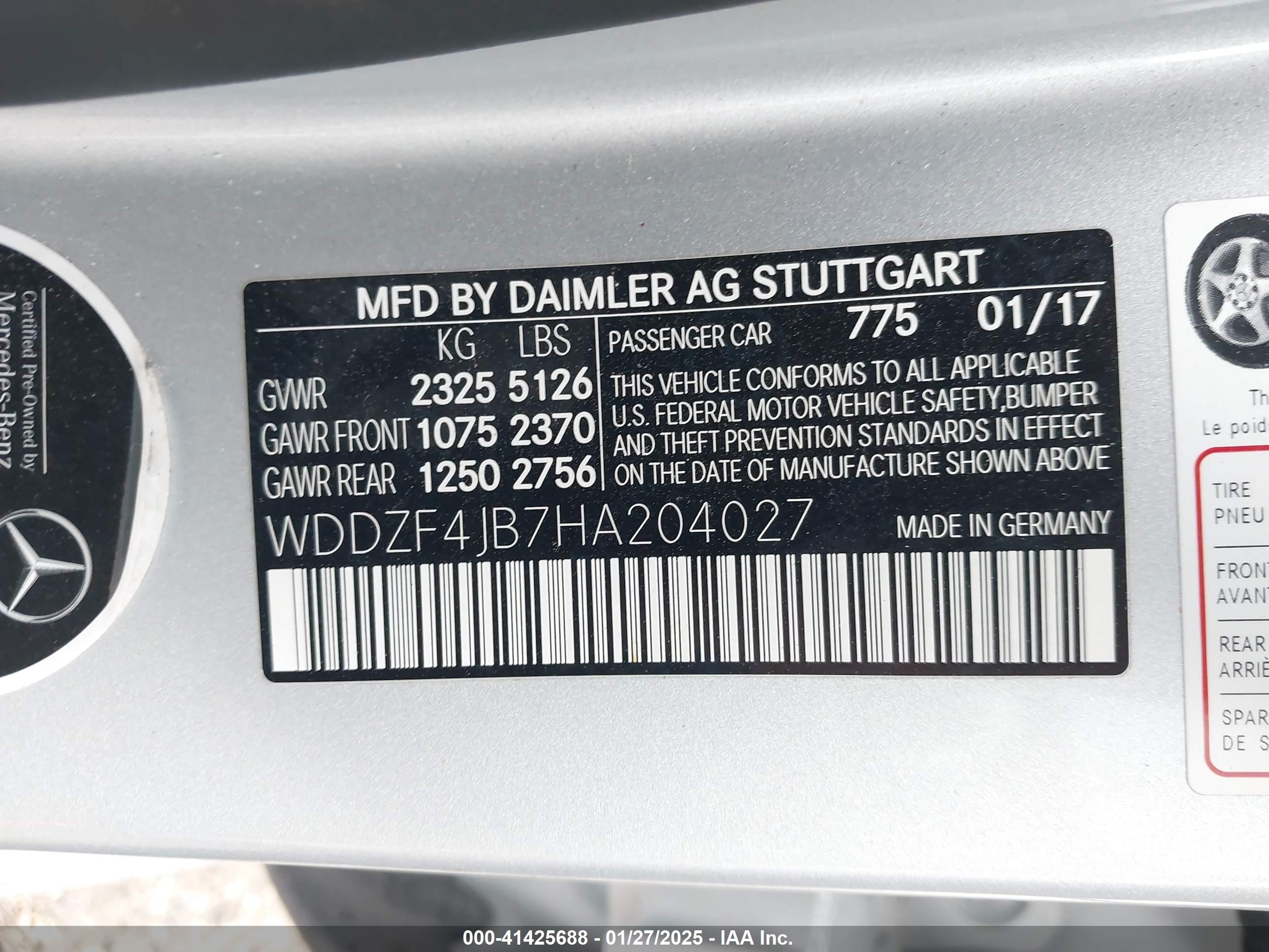 2017 Mercedes-benz E 300   Silver vin: WDDZF4JB7HA204027