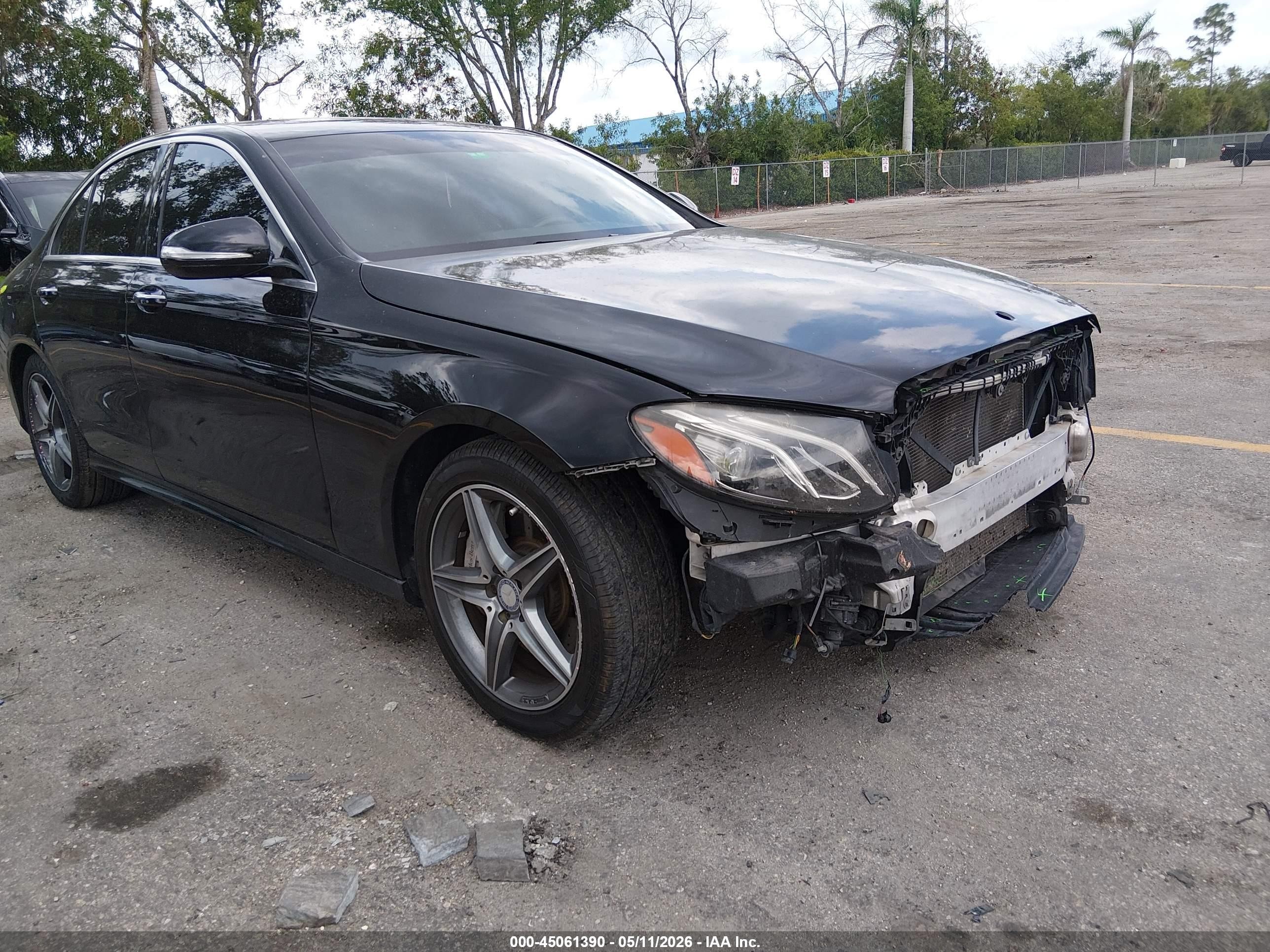 2017 Mercedes-benz E 300   Black vin: WDDZF4JB8HA056308