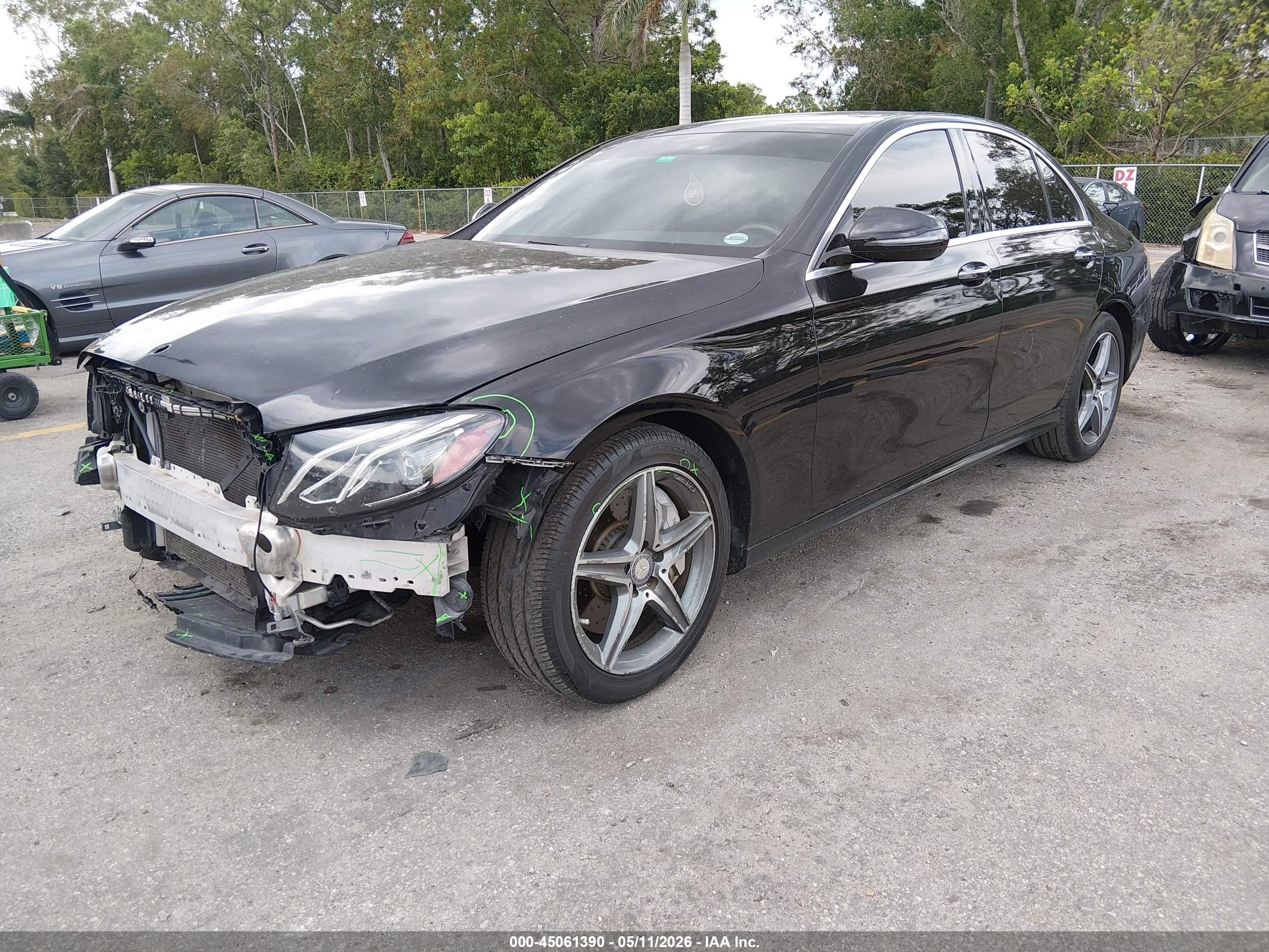 2017 Mercedes-benz E 300   Black vin: WDDZF4JB8HA056308