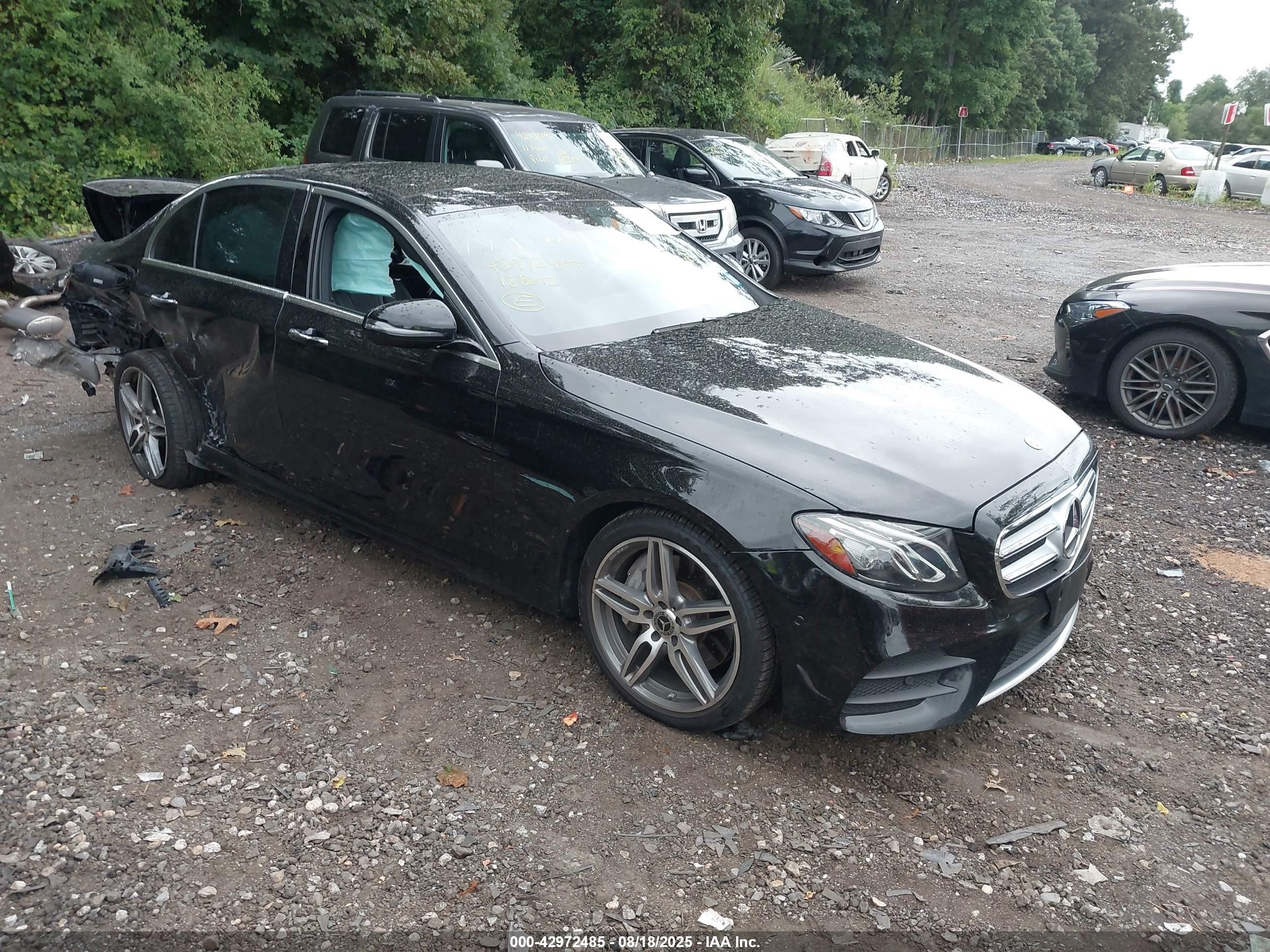 2018 Mercedes-benz E 300 4matic Черный vin: WDDZF4KB0JA450616