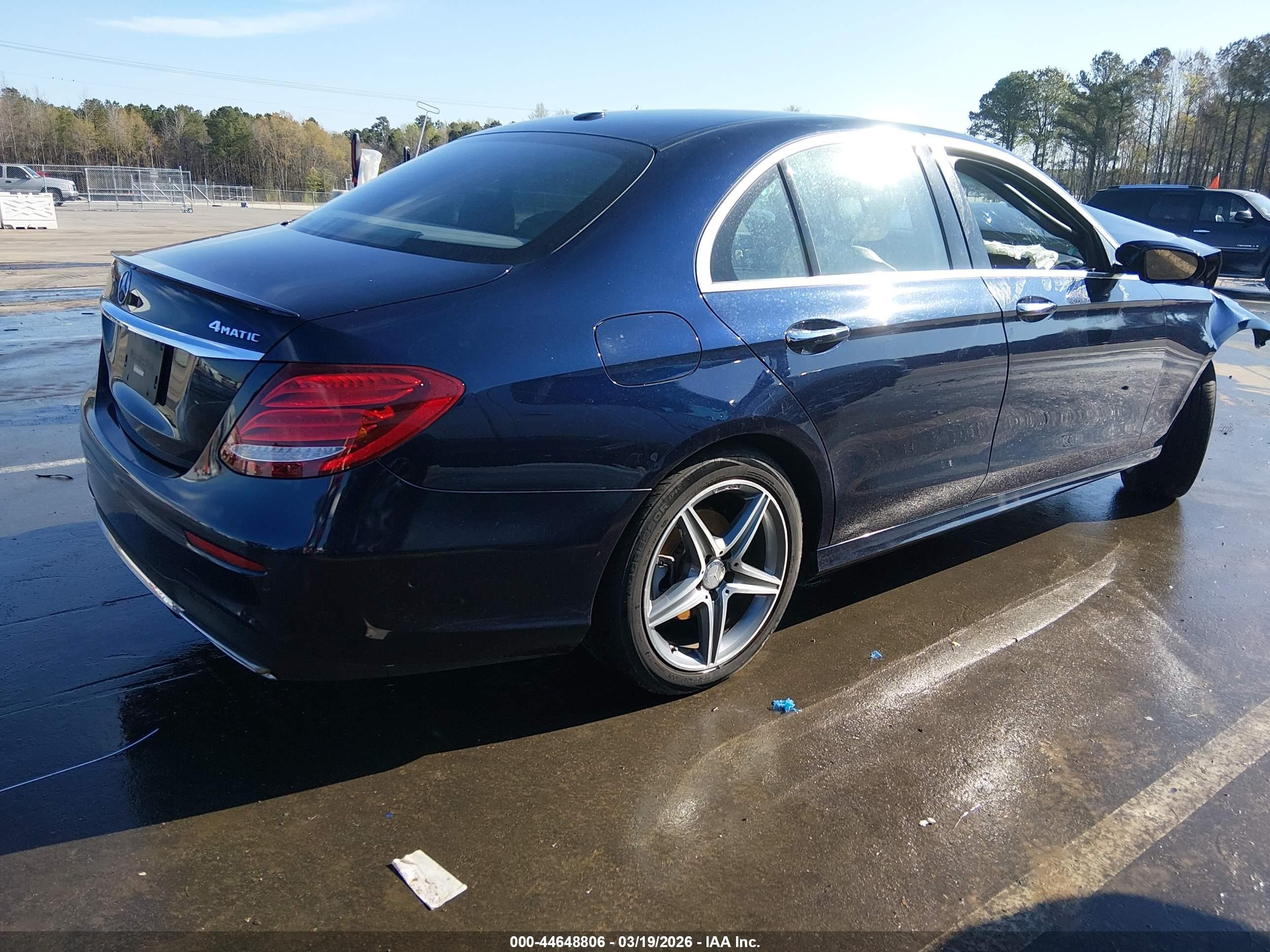 2017 Mercedes-benz E 300 4matic Dark Blue vin: WDDZF4KB1HA063423