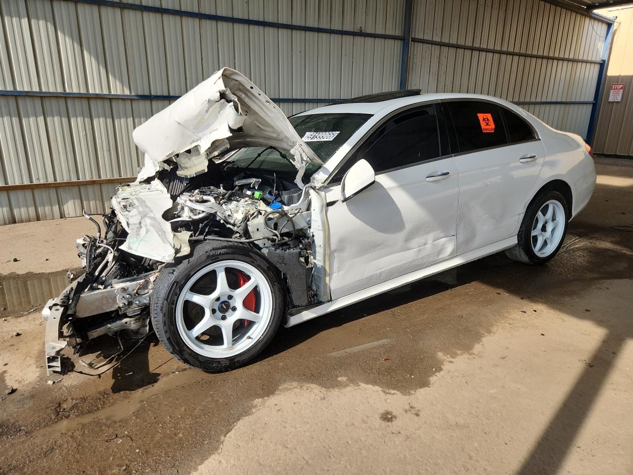 2017 Mercedes-benz E 300 4matic White vin: WDDZF4KB1HA099371 Damage: Left Head Lamp, Broken, Replacement Required