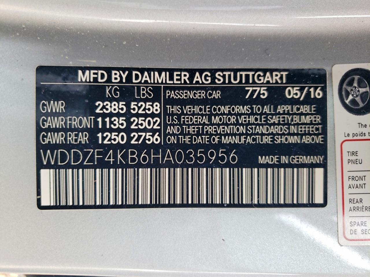 2017 Mercedes-benz E 300 4matic Silver vin: WDDZF4KB6HA035956