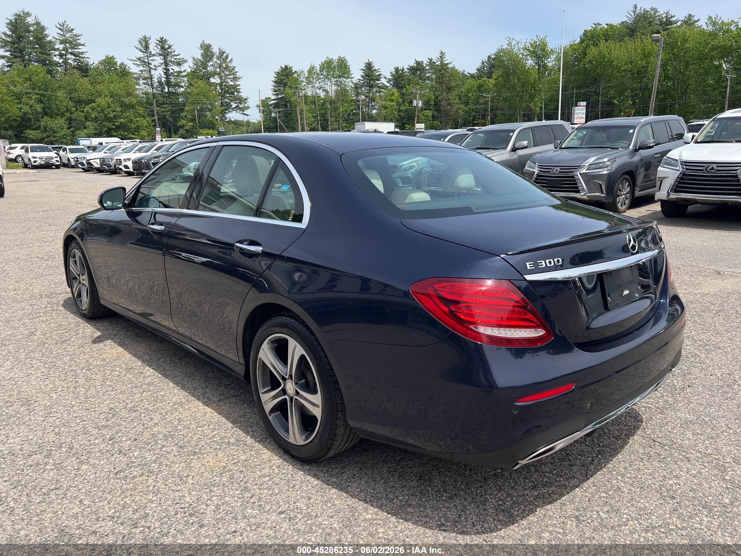 2017 Mercedes-benz E 300 4matic Dark Blue vin: WDDZF4KB8HA132821