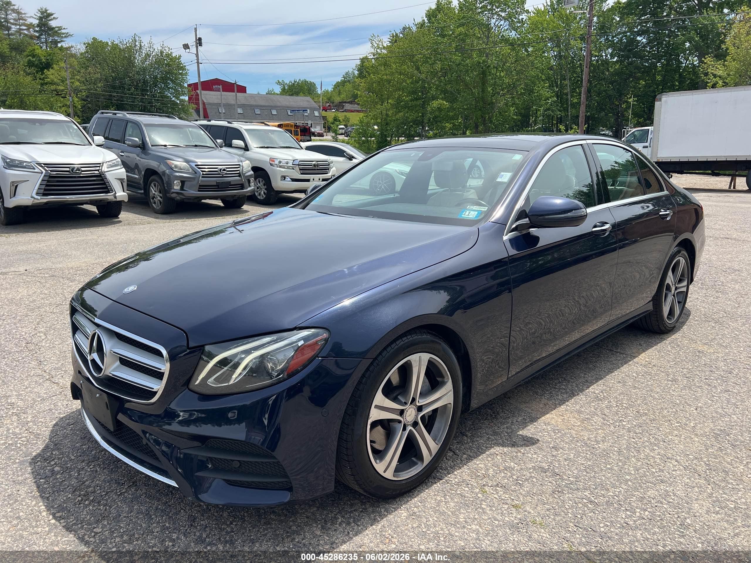 2017 Mercedes-benz E 300 4matic Dark Blue vin: WDDZF4KB8HA132821