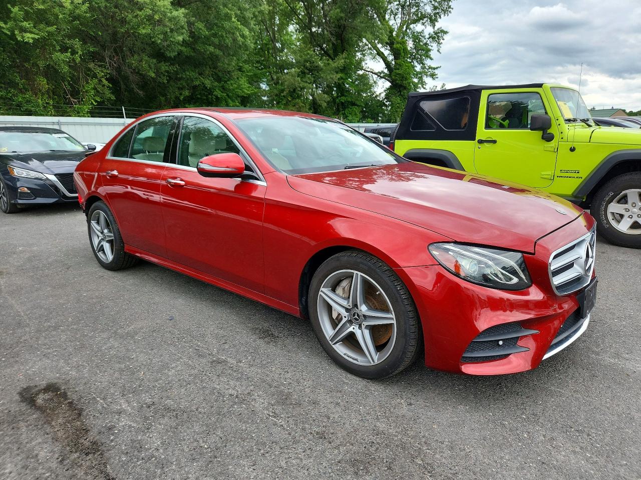 2019 Mercedes-benz E 300 4matic Red vin: WDDZF4KB8KA555051