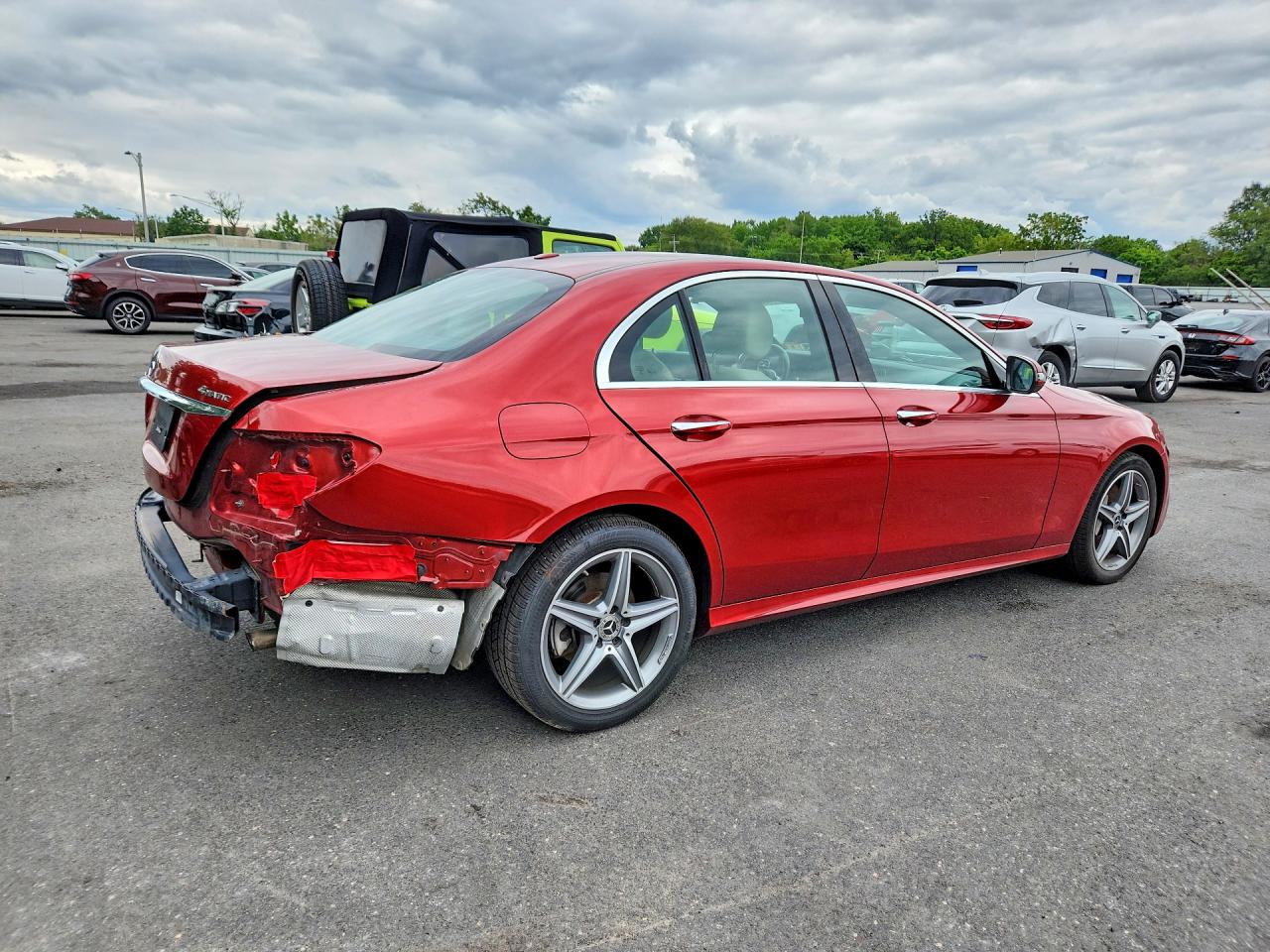 2019 Mercedes-benz E 300 4matic Red vin: WDDZF4KB8KA555051