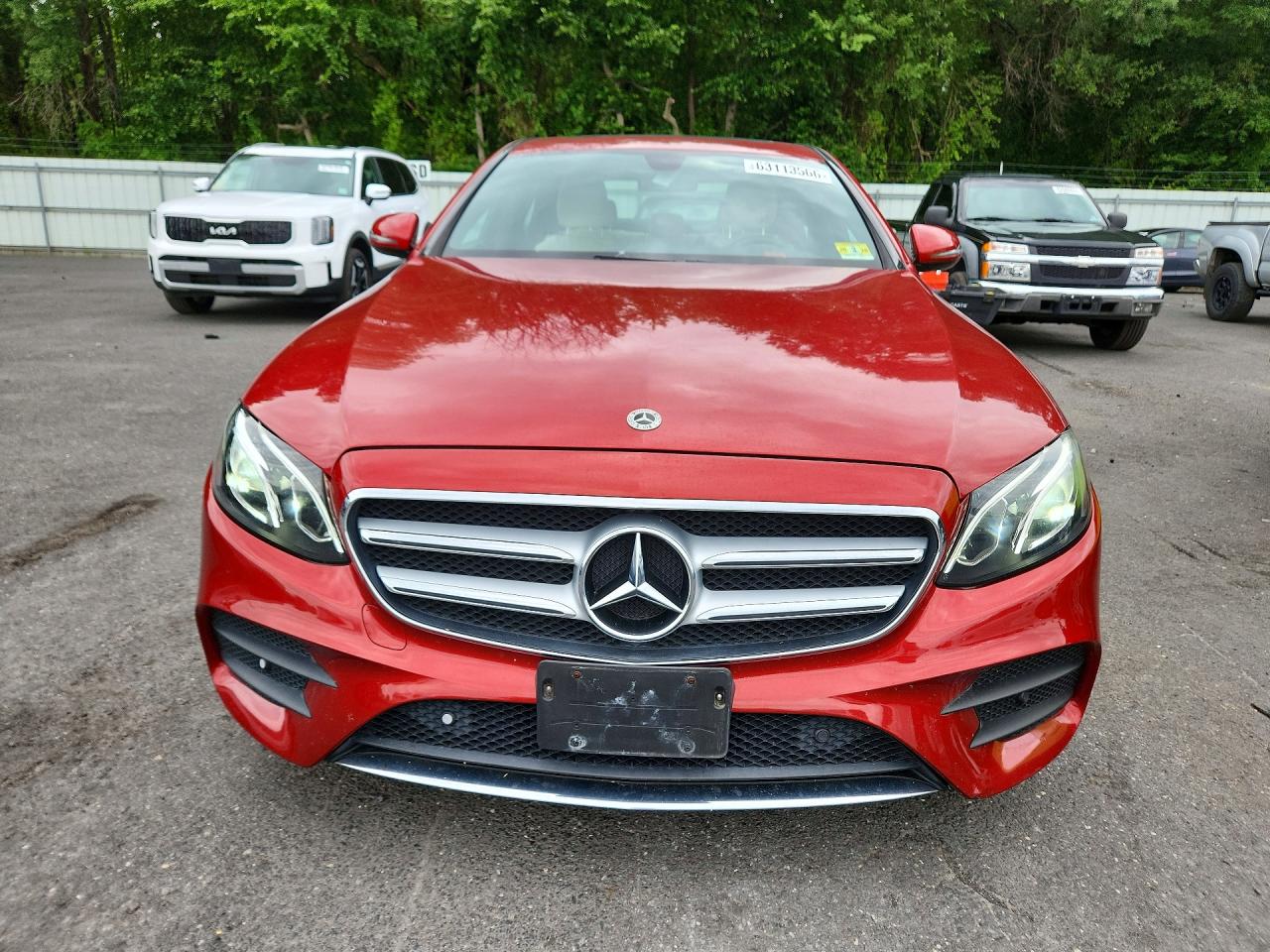 2019 Mercedes-benz E 300 4matic Red vin: WDDZF4KB8KA555051