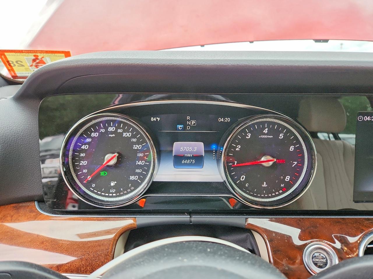 2019 Mercedes-benz E 300 4matic Red vin: WDDZF4KB8KA555051